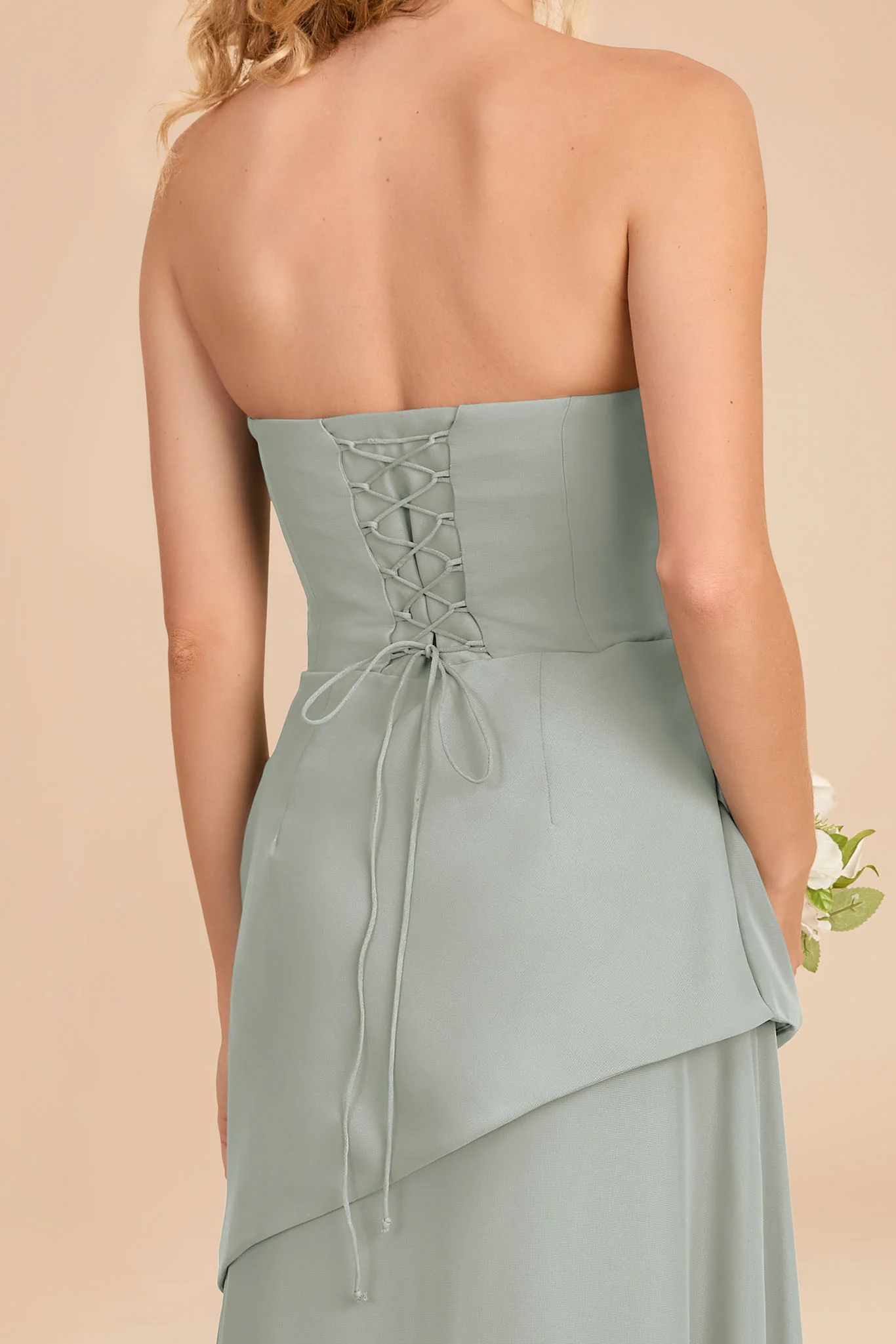 Kai Chiffon Dress - Sage - Image 4