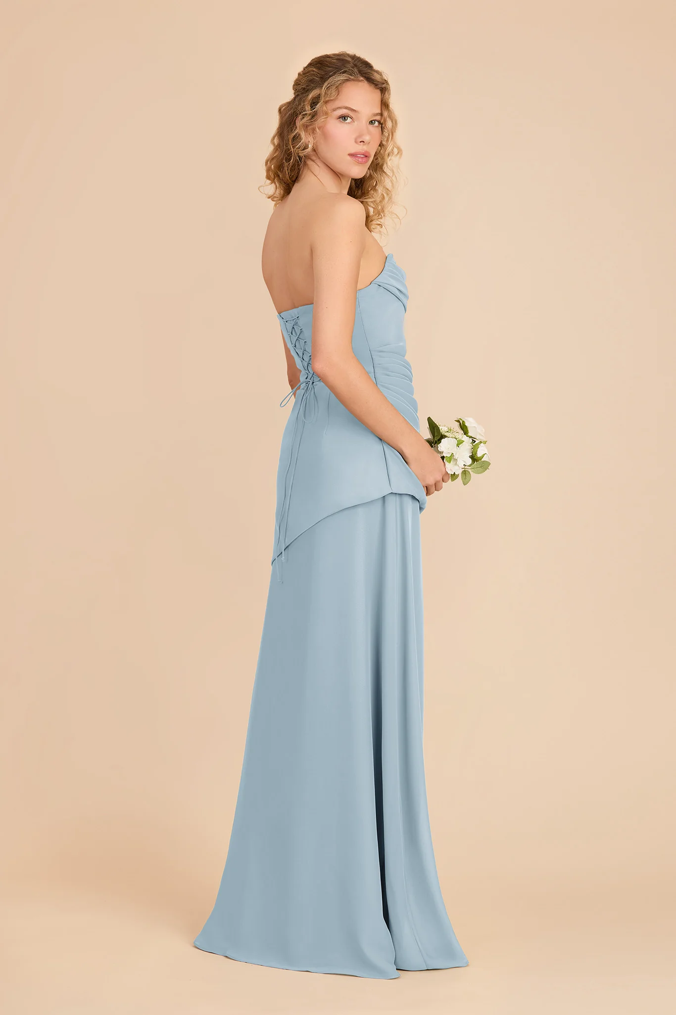 Kai Chiffon Dress - Sky Blue - Image 3
