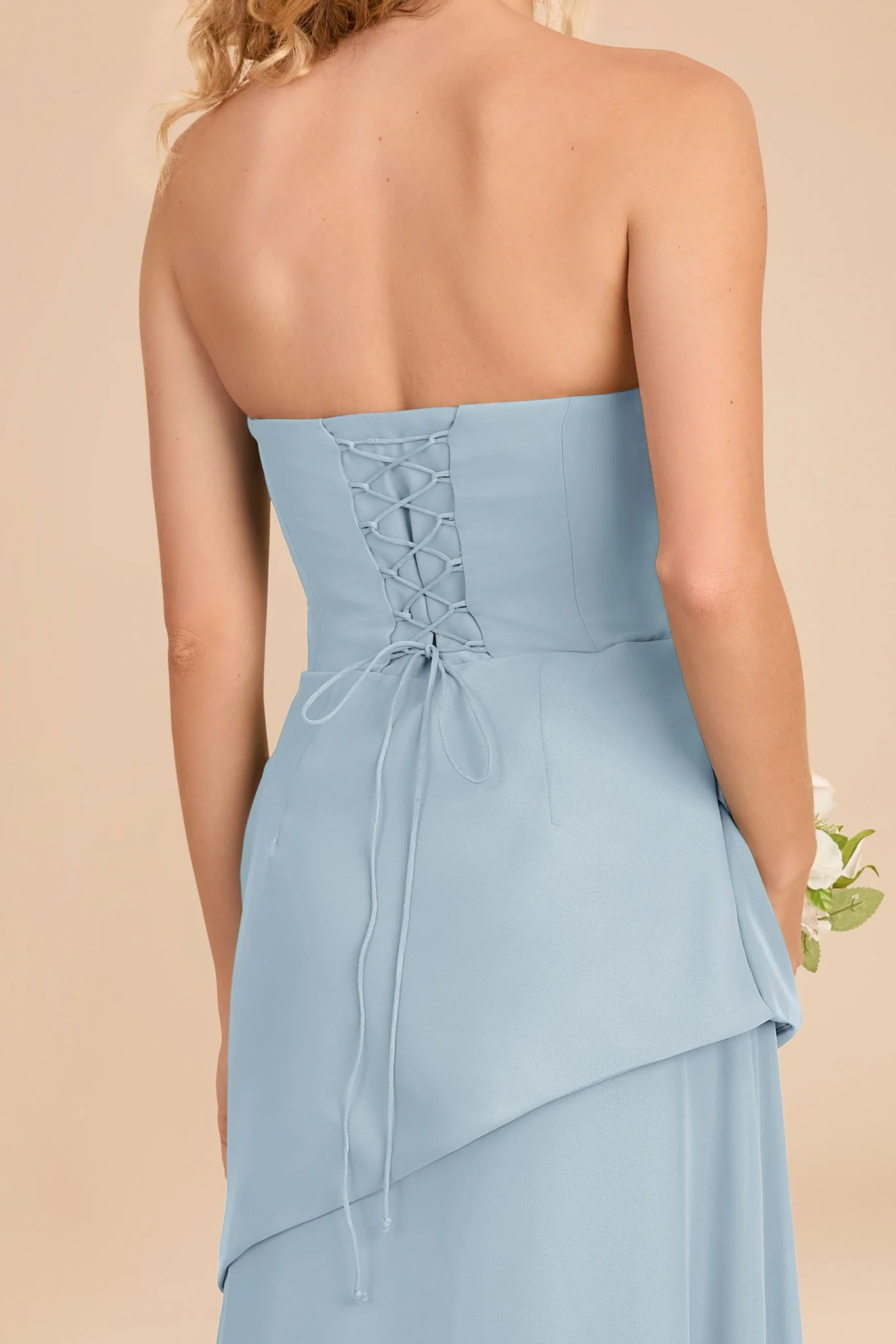 Kai Chiffon Dress - Sky Blue - Image 4