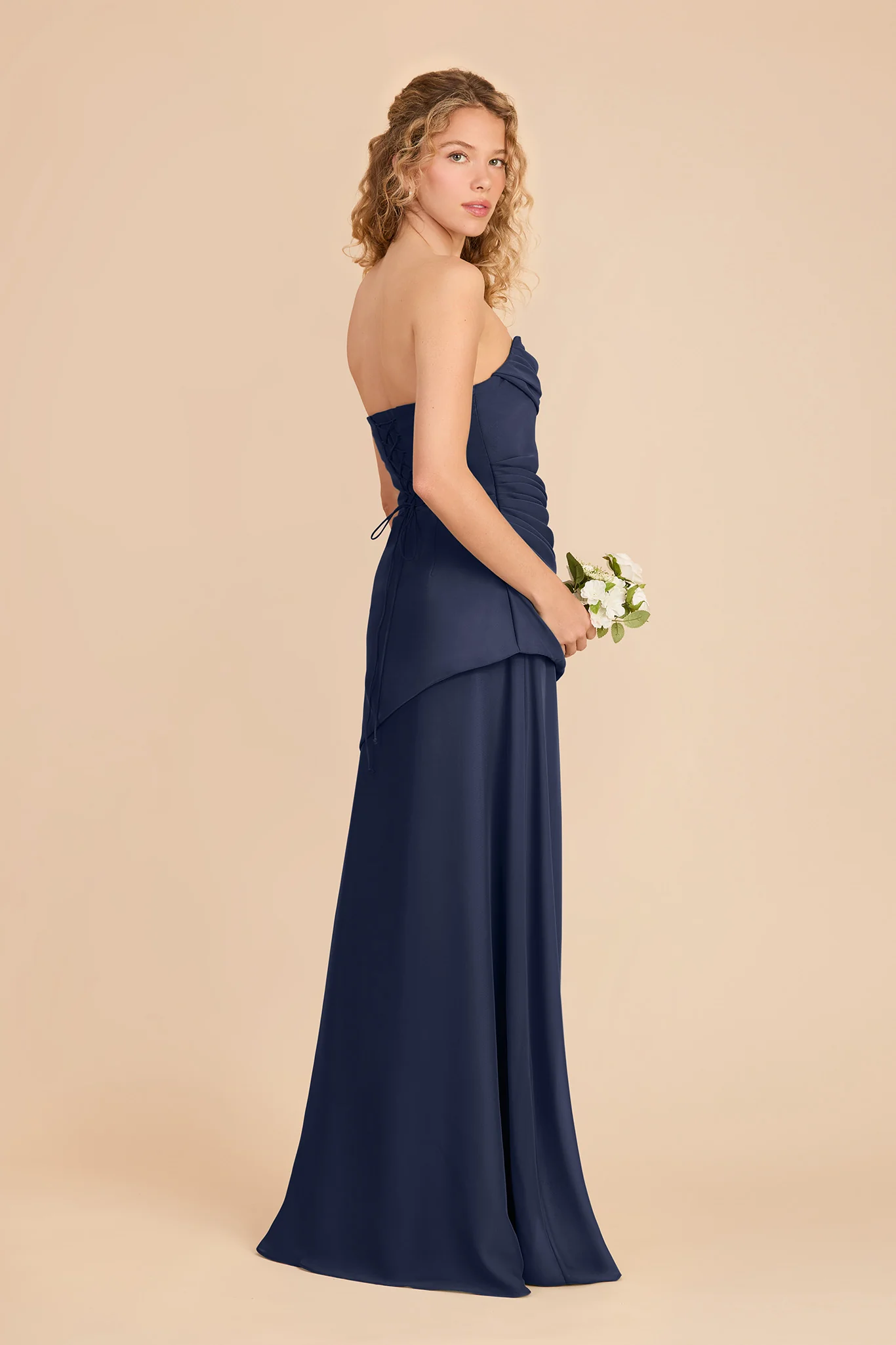 Kai Chiffon Dress - Slate Blue - Image 3