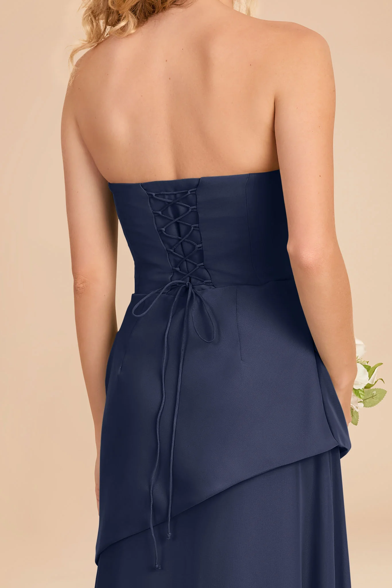 Kai Chiffon Dress - Slate Blue - Image 4