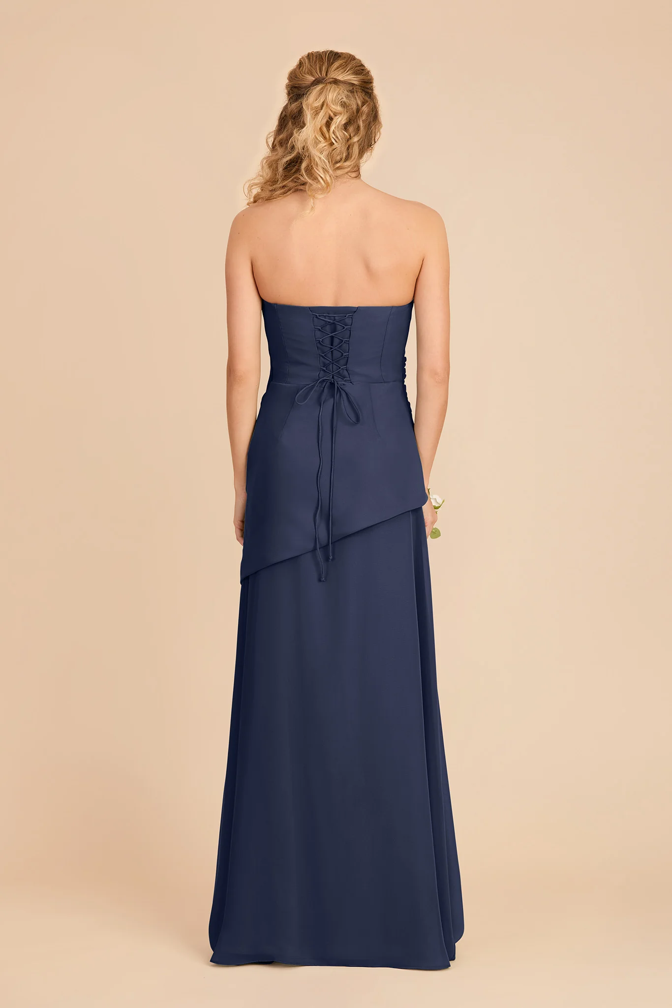 Kai Chiffon Dress - Slate Blue - Image 5