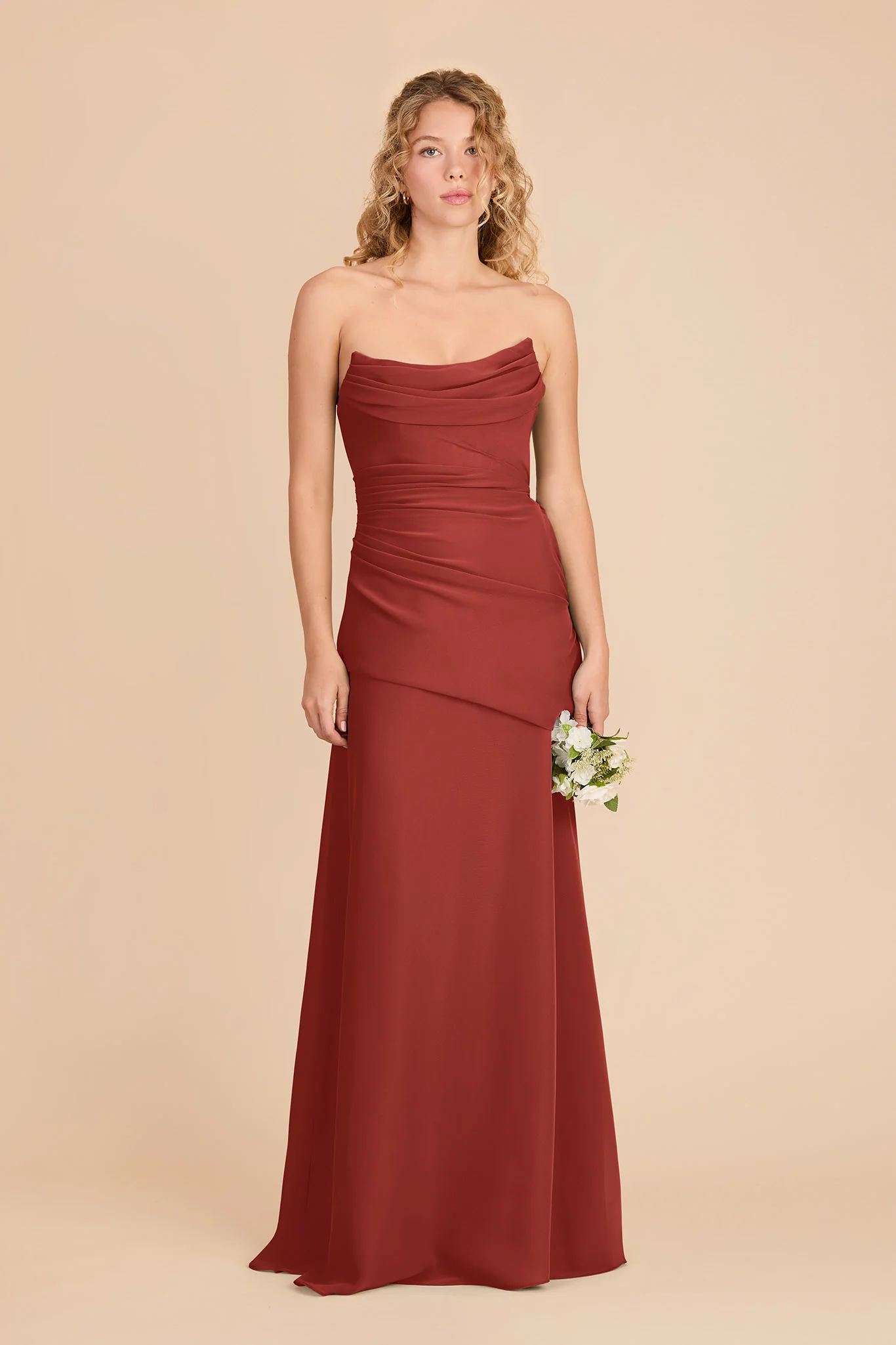 Kai Chiffon Dress - Spice