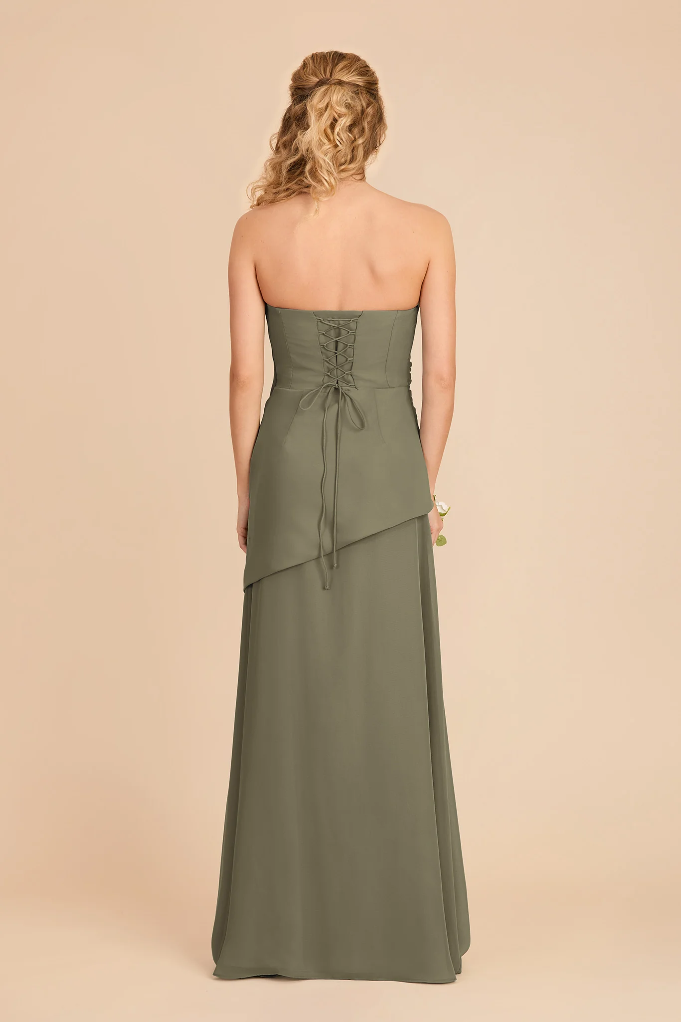 Kai Chiffon Dress - Thyme - Image 5