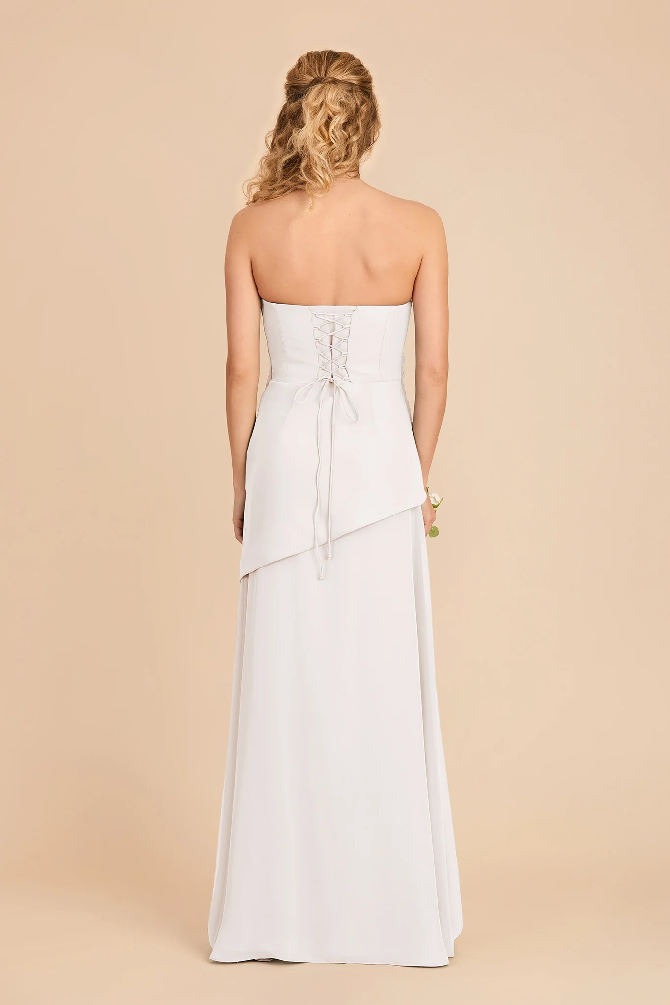Kai Chiffon Dress - White - Image 5