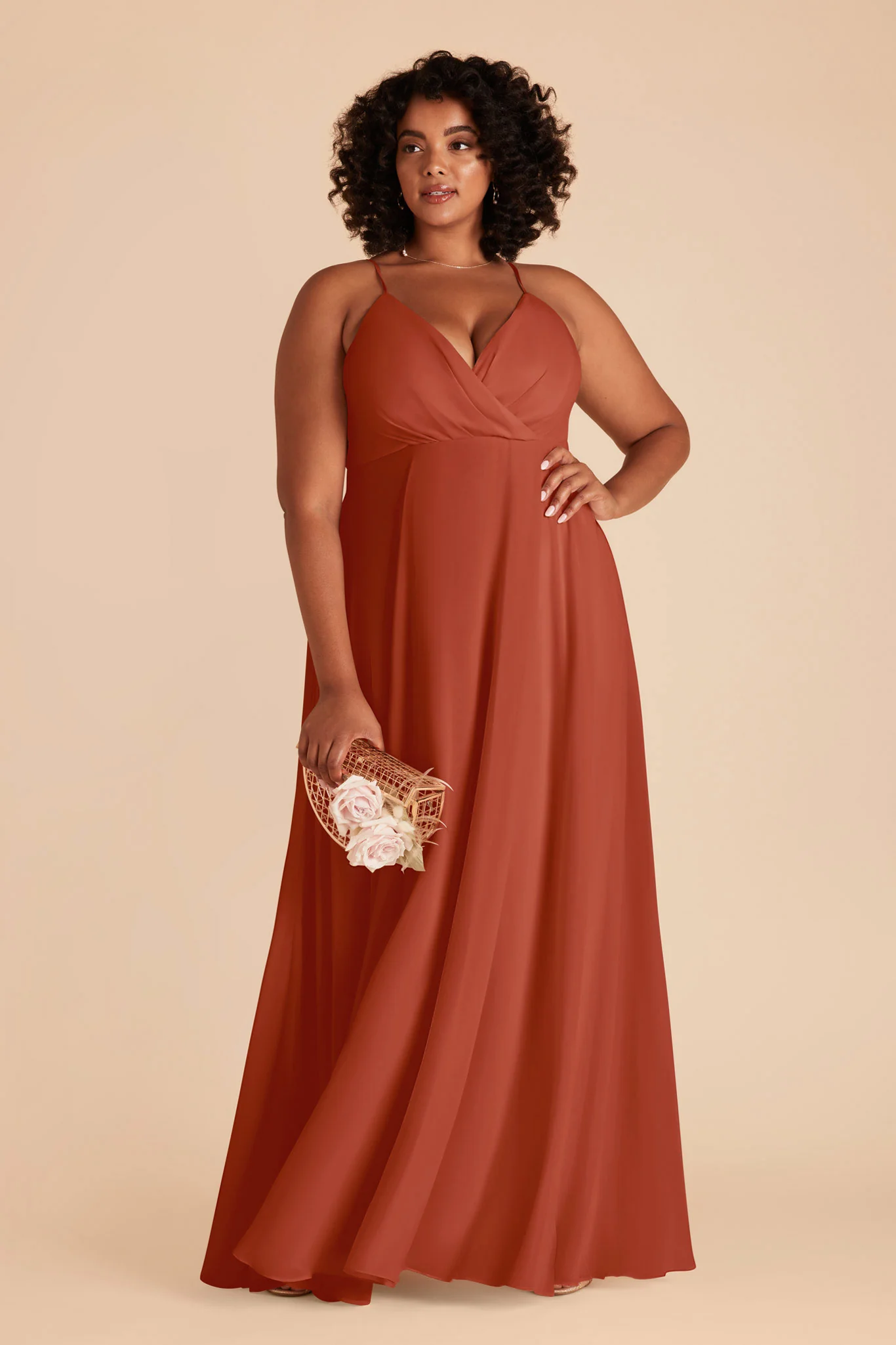 Kaia Chiffon Dress - Auburn - Image 6