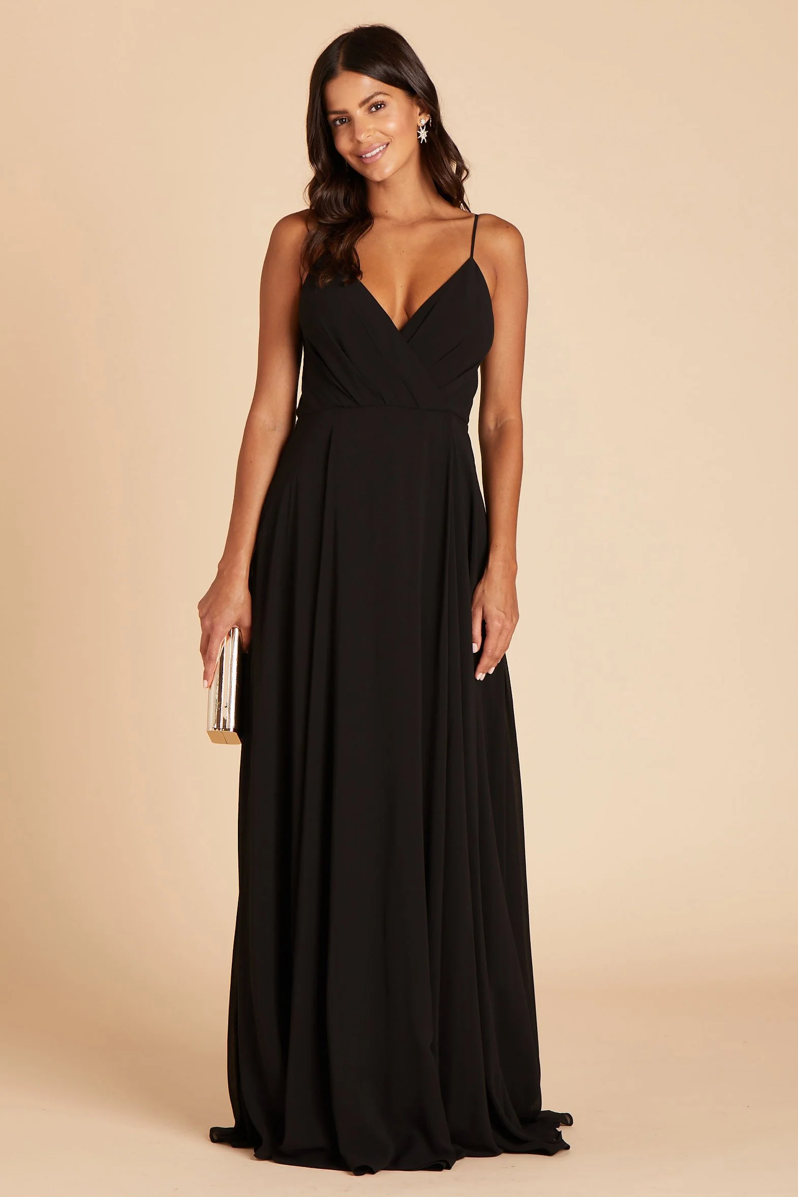 Kaia Chiffon Dress - Black