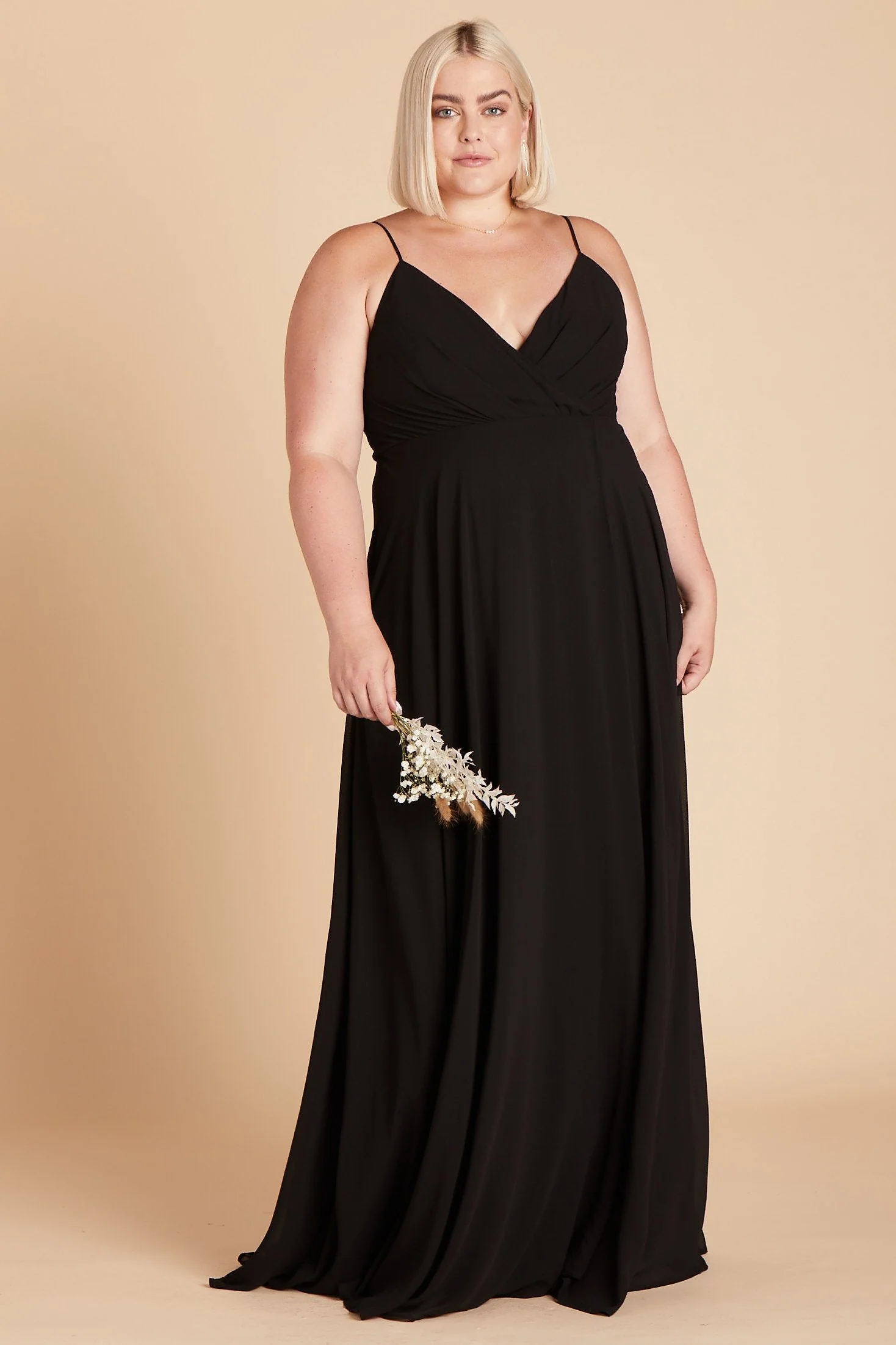 Kaia Chiffon Dress - Black - Image 12