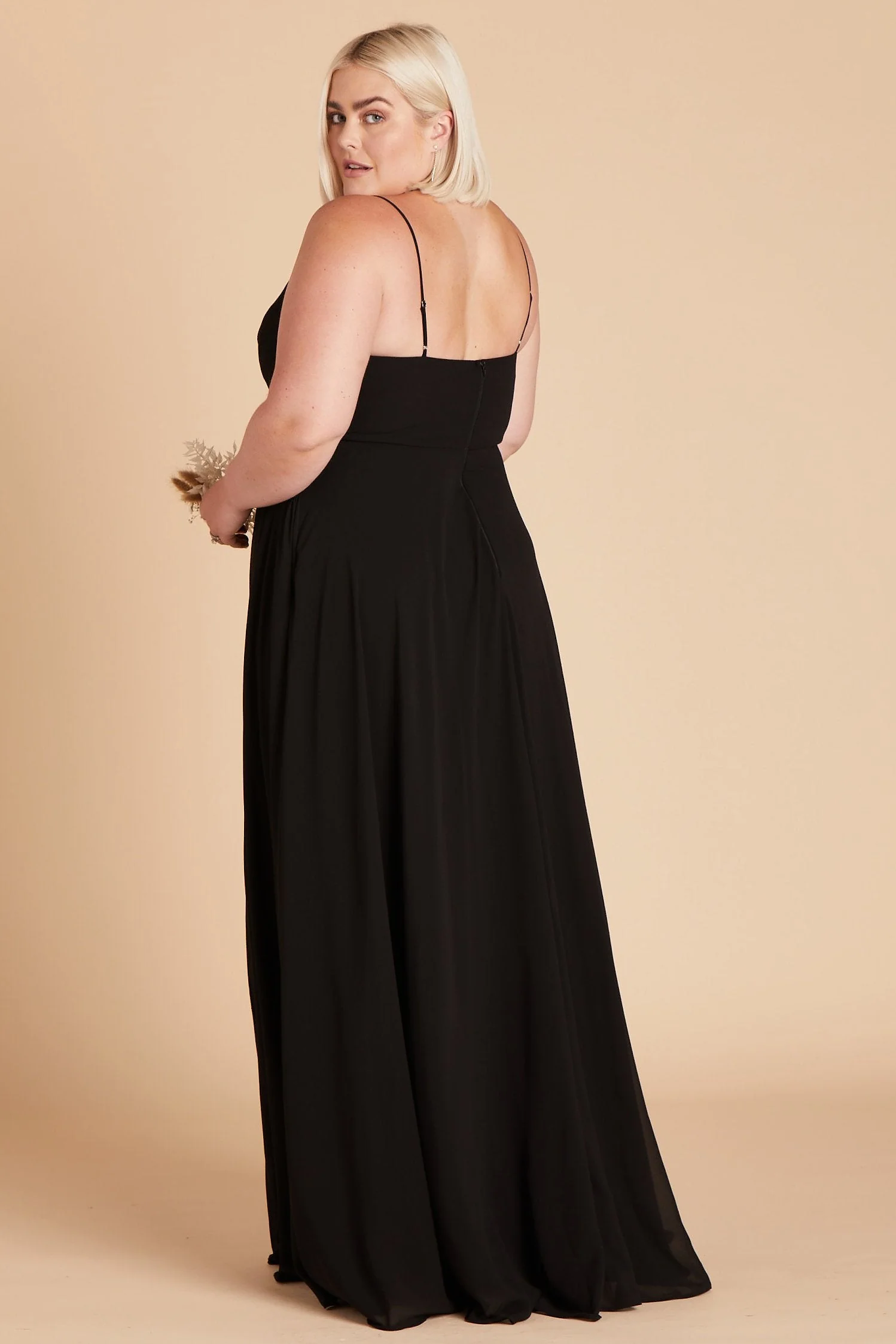 Kaia Chiffon Dress - Black - Image 16