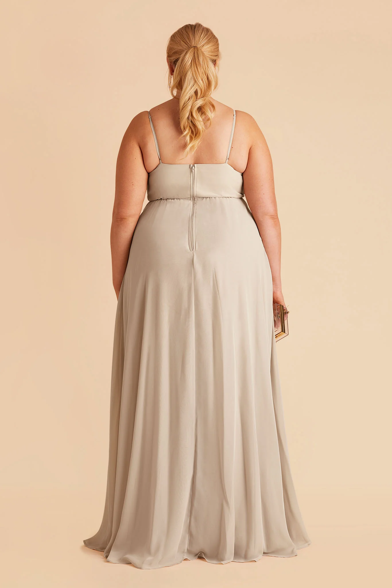 Kaia Chiffon Dress - Classic Champagne - Image 15