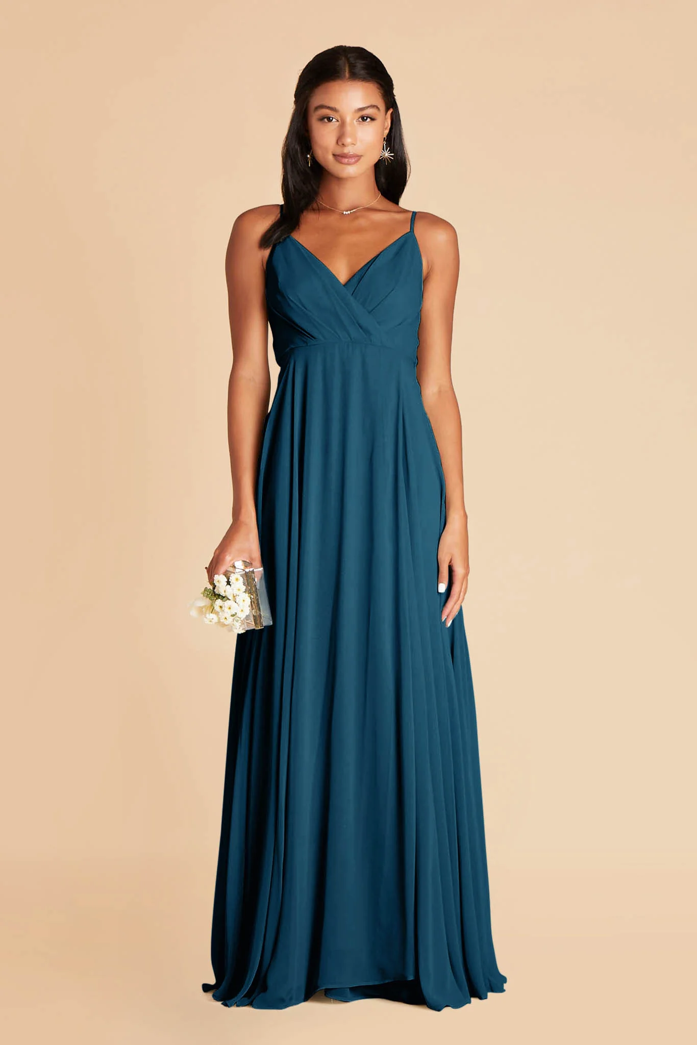 Kaia Chiffon Dress - Dark Teal