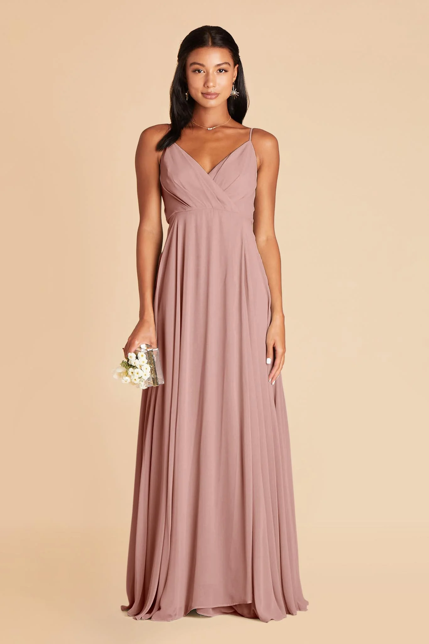 Kaia Chiffon Dress - English Rose