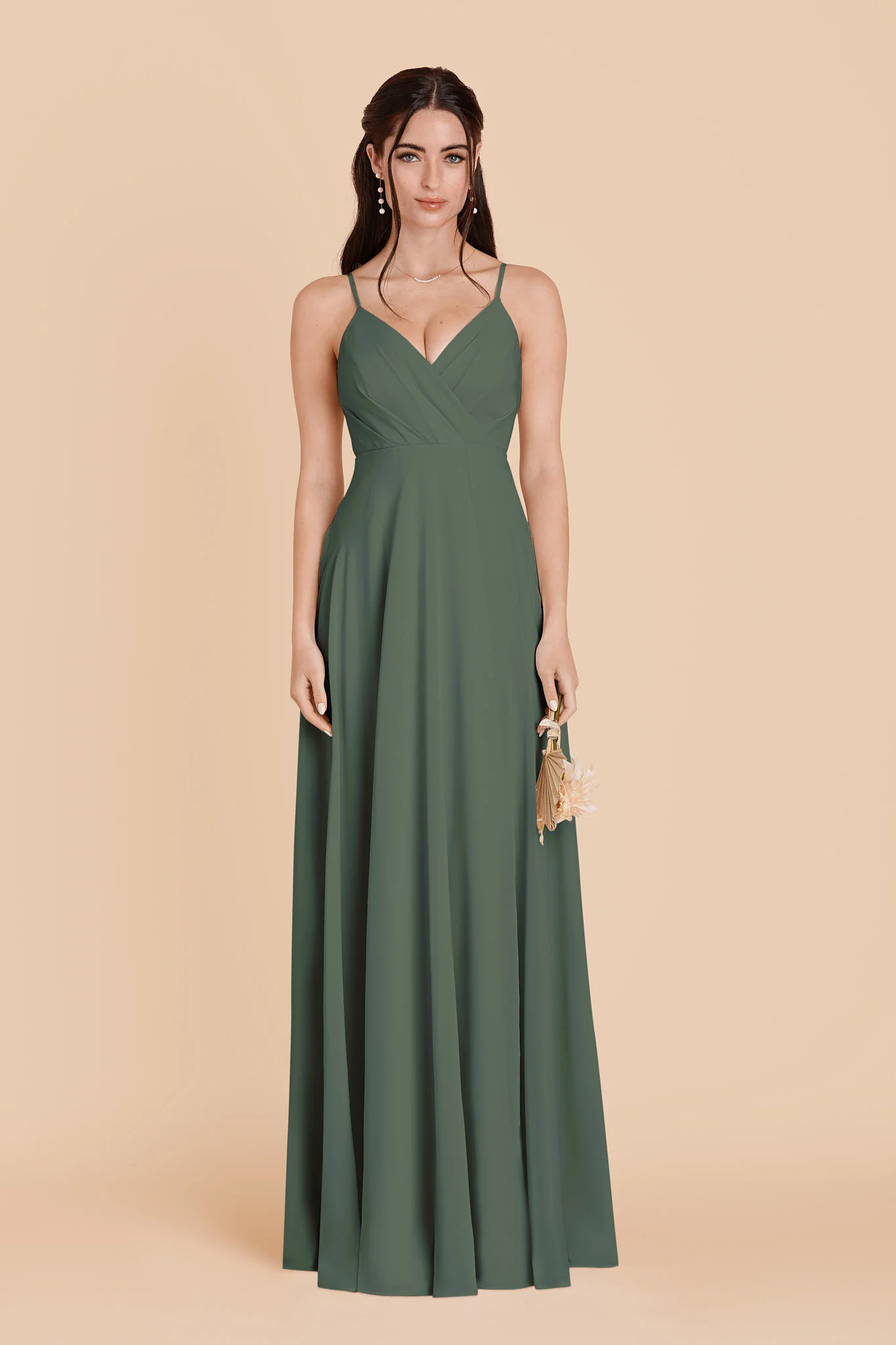 Kaia Chiffon Dress - Eucalyptus