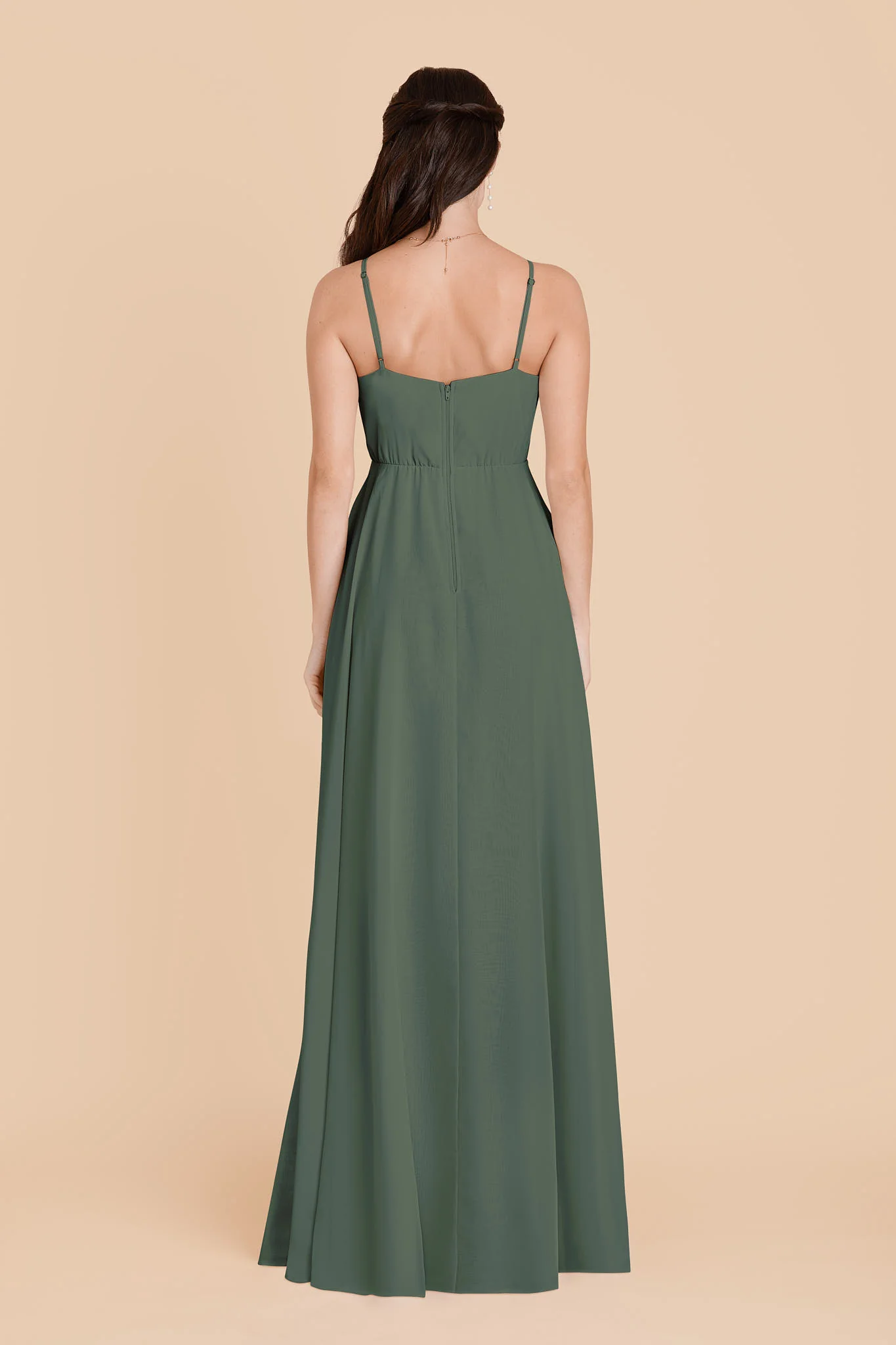 Kaia Chiffon Dress - Eucalyptus - Image 5
