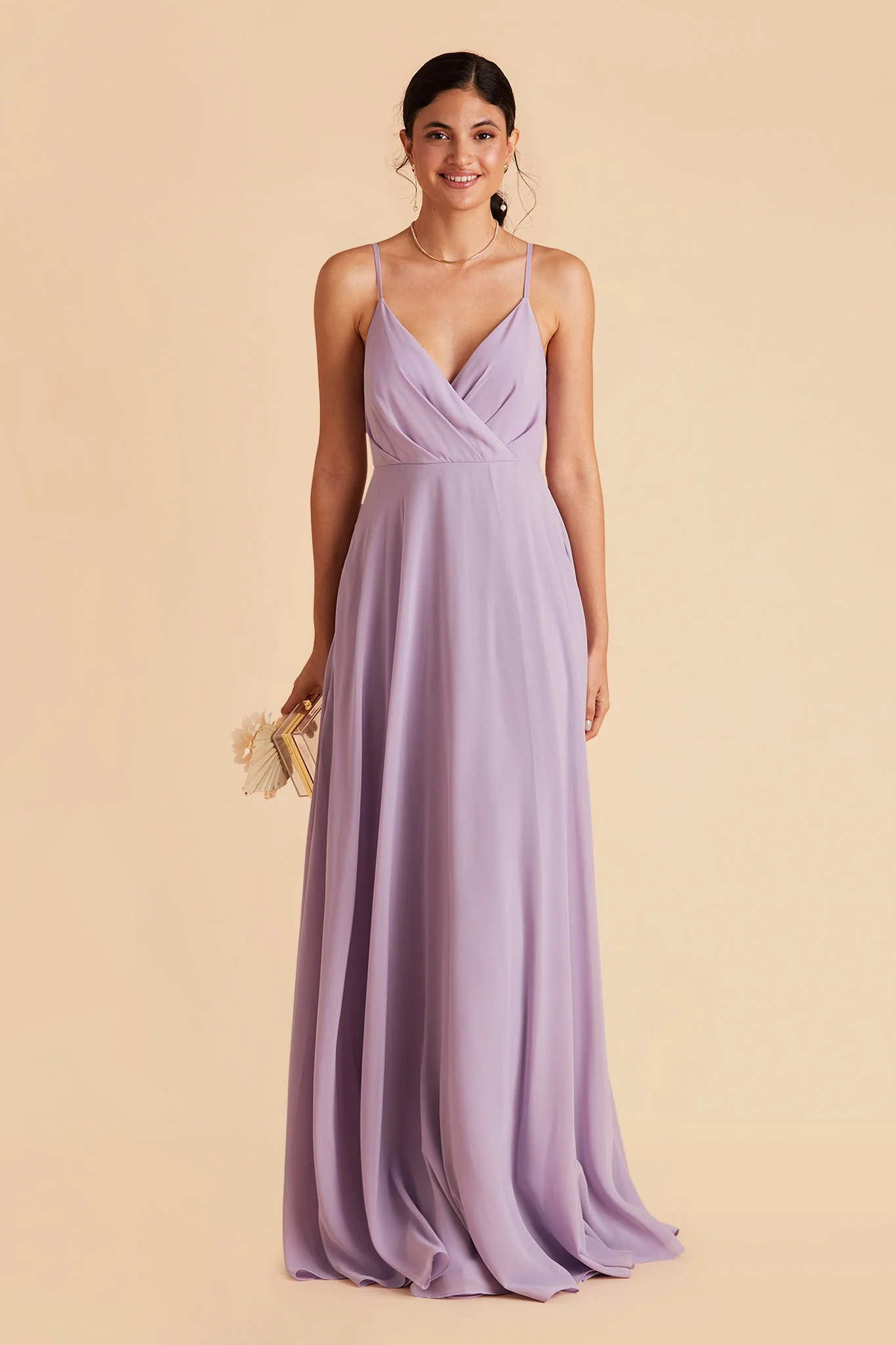 Kaia Chiffon Dress - Lavender - Image 4