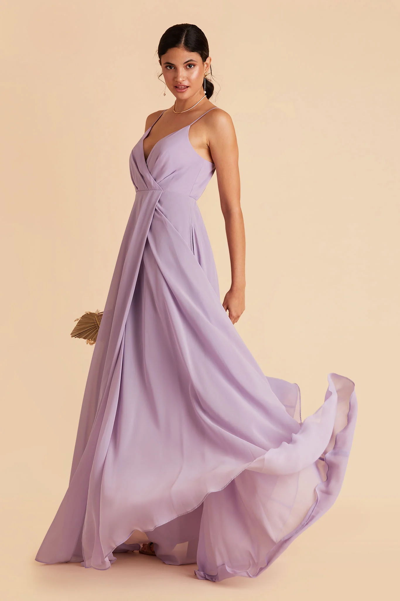 Kaia Chiffon Dress - Lavender - Image 5