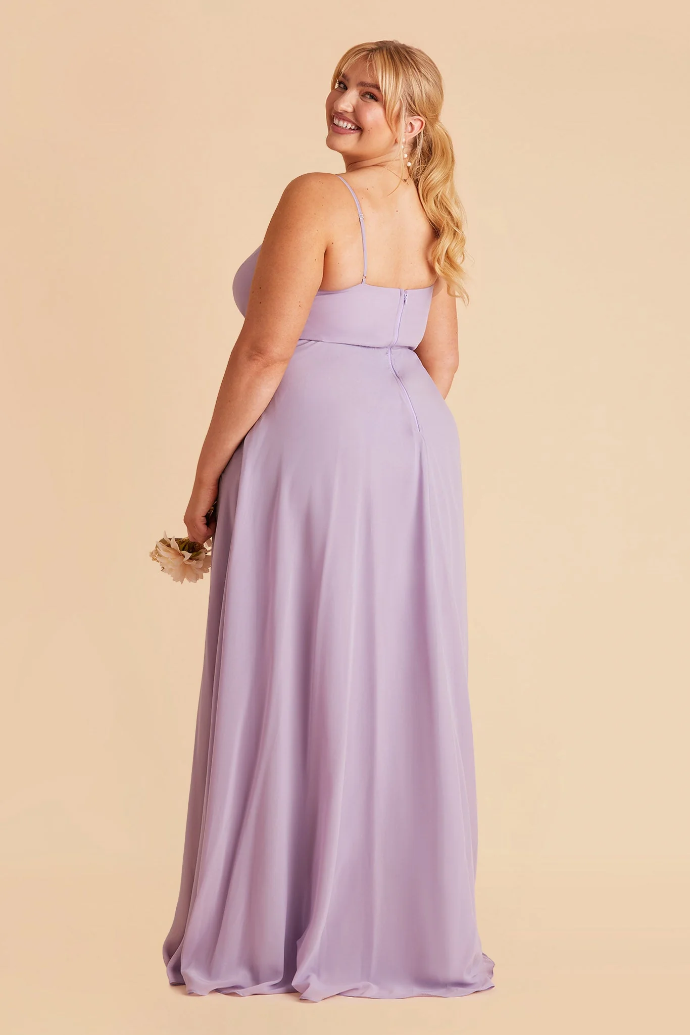 Kaia Chiffon Dress - Lavender - Image 7