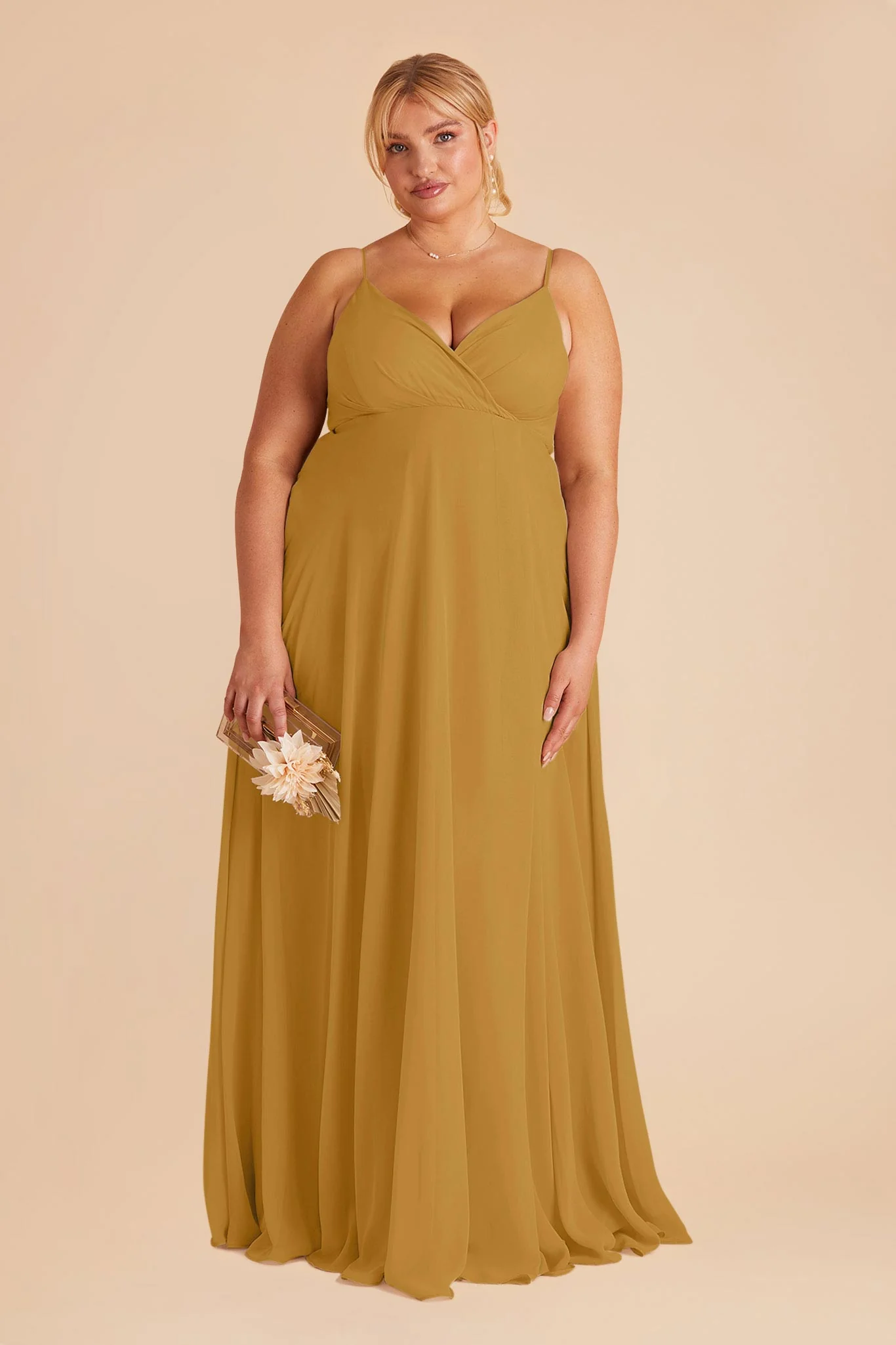 Kaia Chiffon Dress - Marigold - Image 7