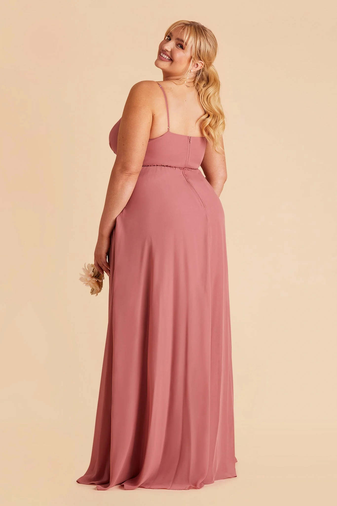 Kaia Chiffon Dress - Mulberry - Image 6