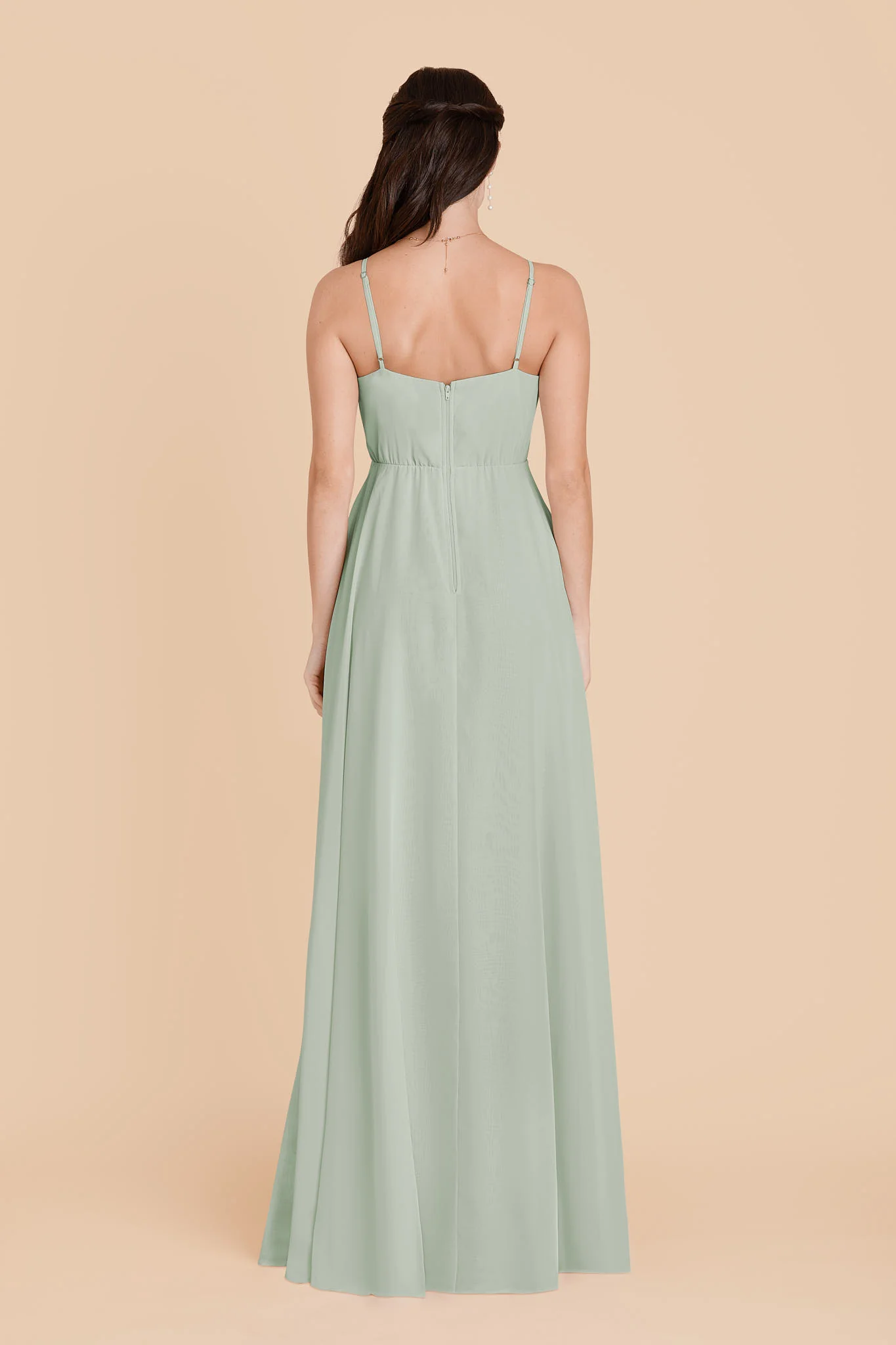Kaia Chiffon Dress - Sage - Image 4