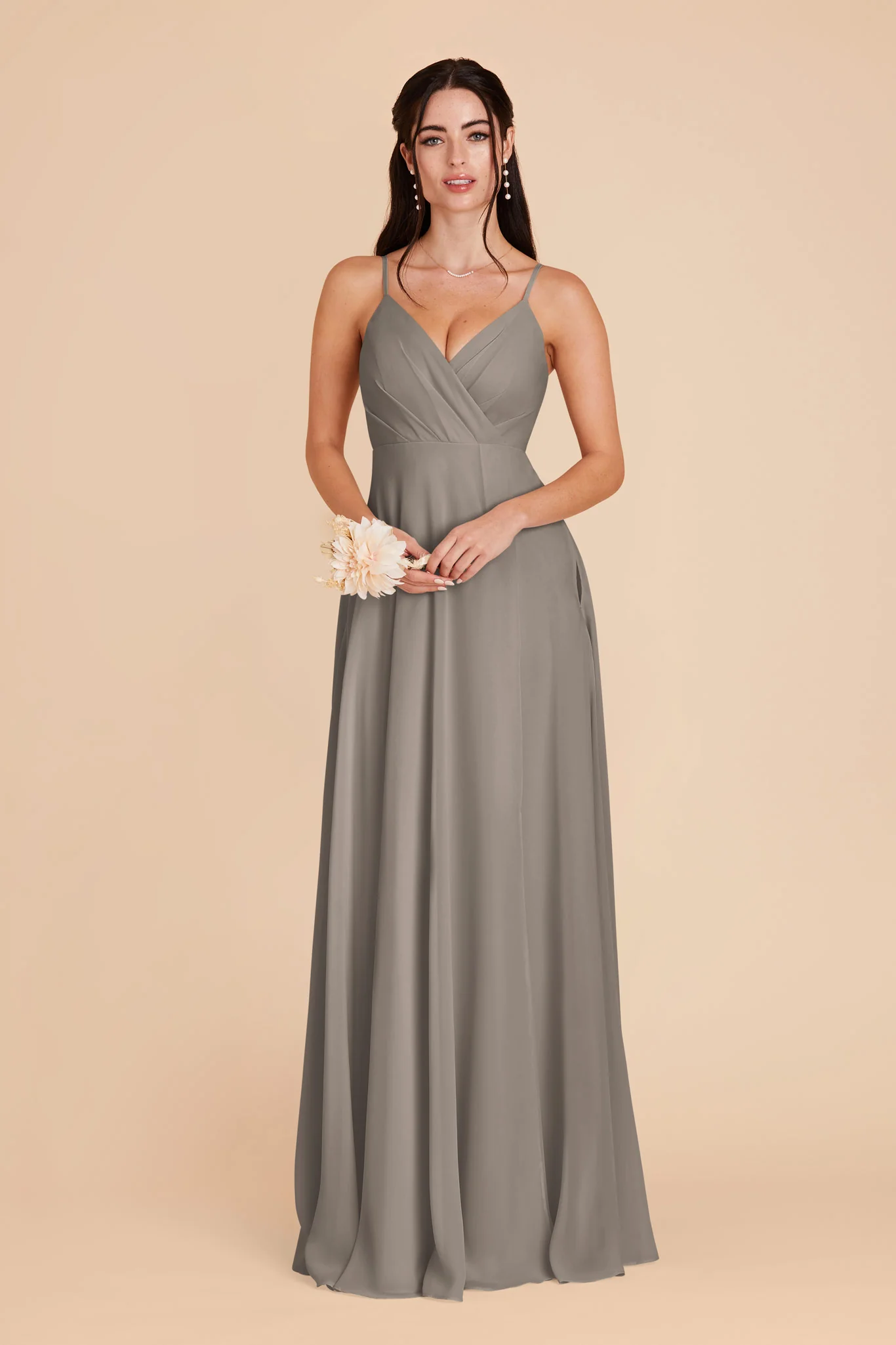 Kaia Chiffon Dress - Silver