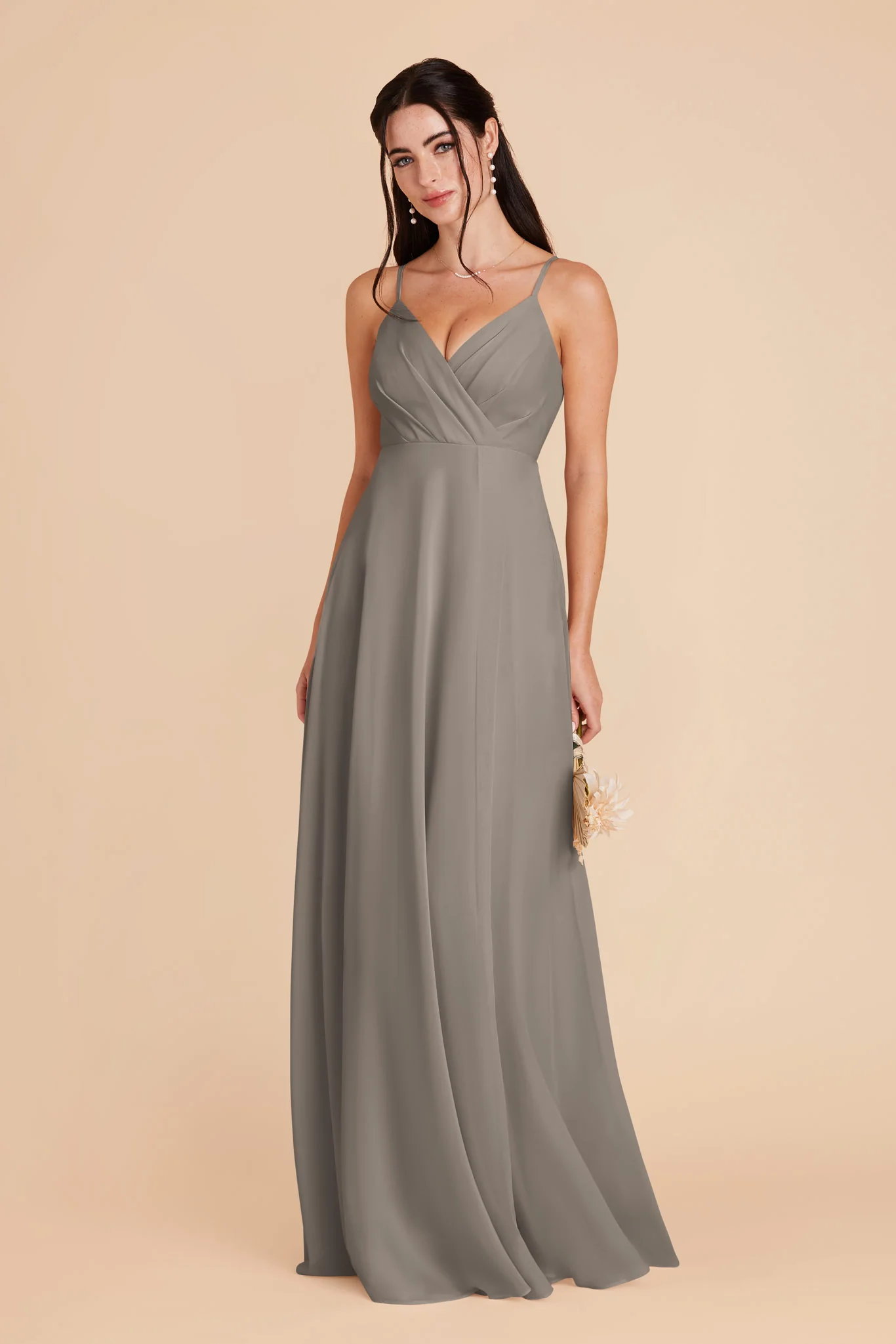 Kaia Chiffon Dress - Silver - Image 3