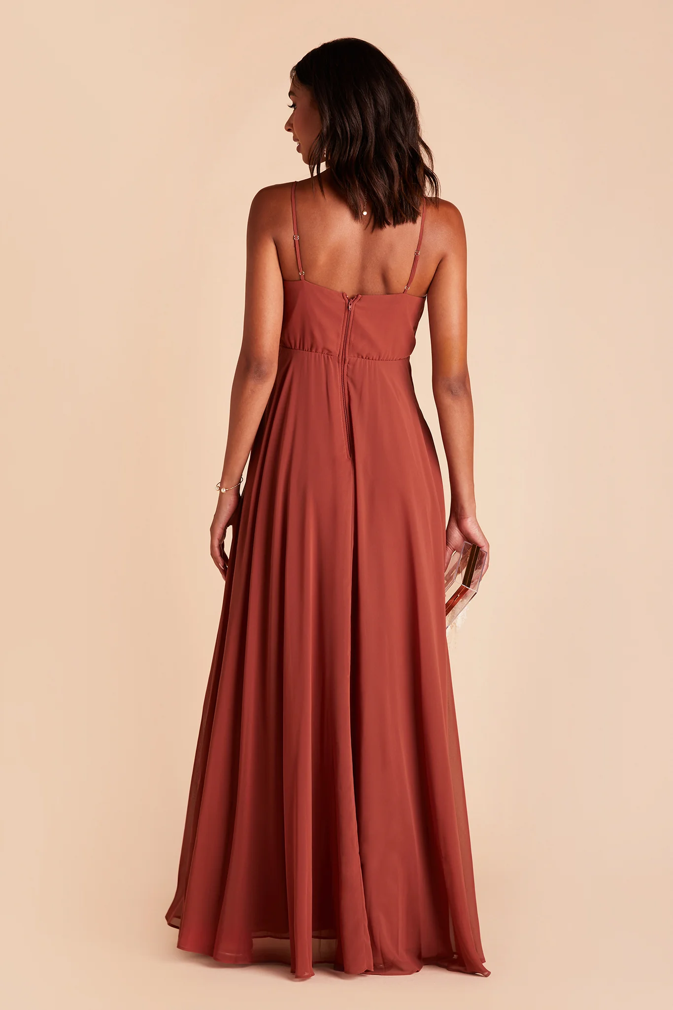Kaia Chiffon Dress - Spice - Image 7