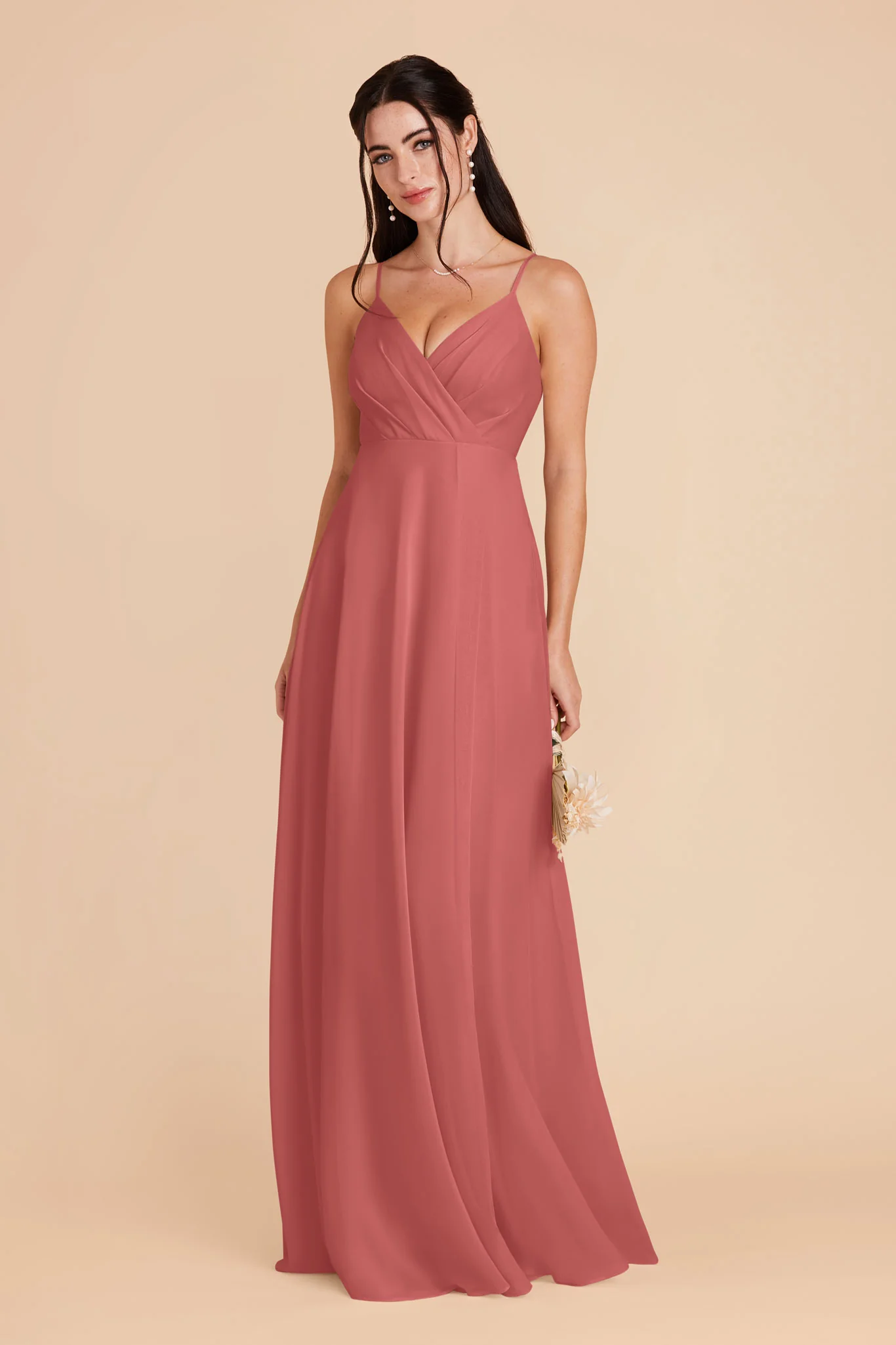 Kaia Chiffon Dress - Wild Rose
