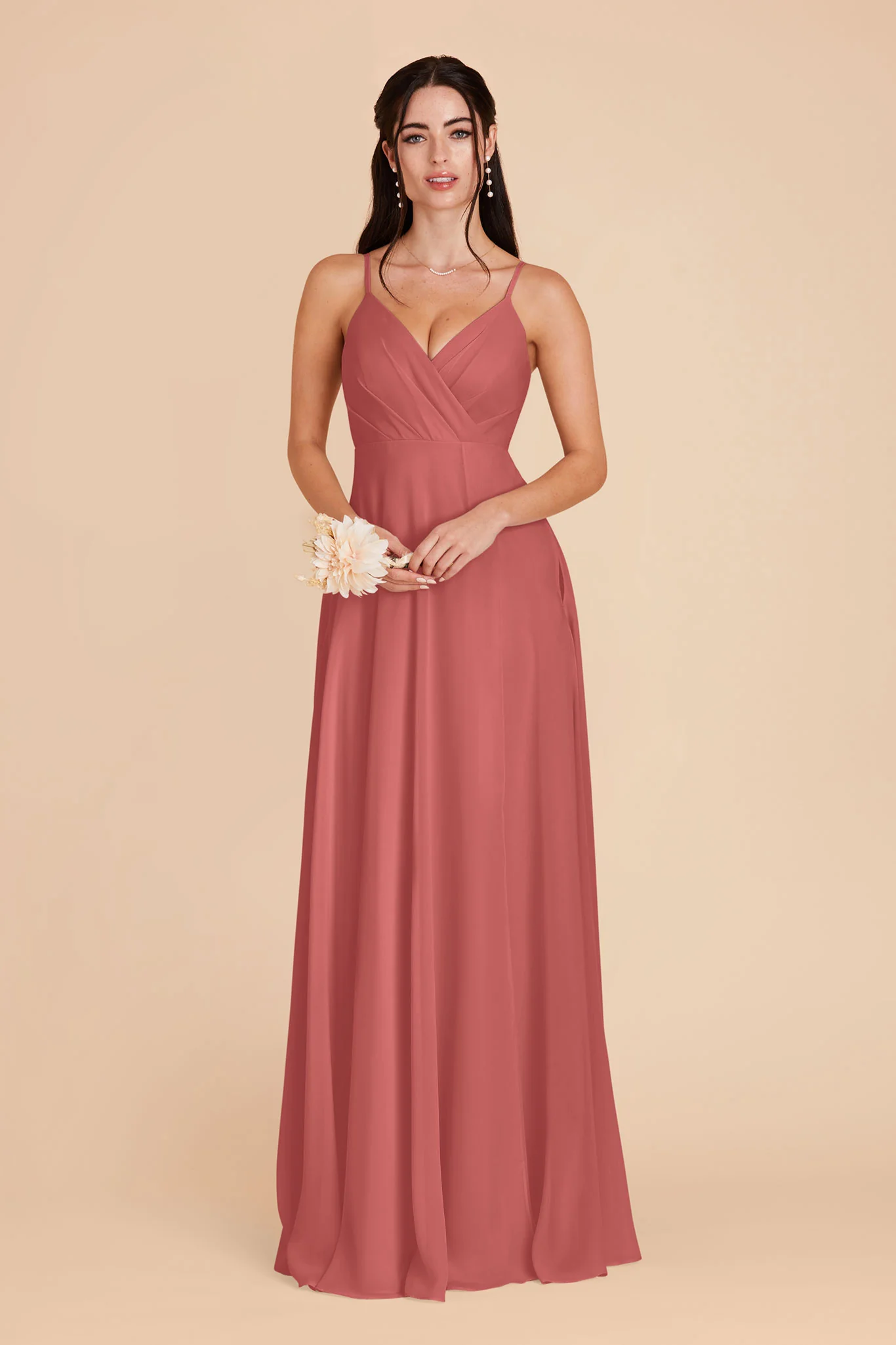 Kaia Chiffon Dress - Wild Rose - Image 3
