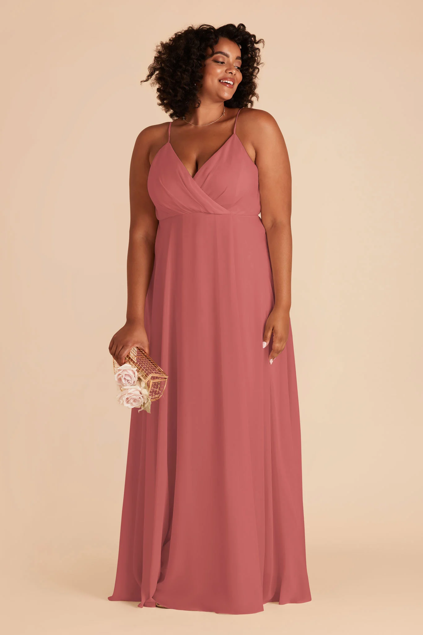 Kaia Chiffon Dress - Wild Rose - Image 6