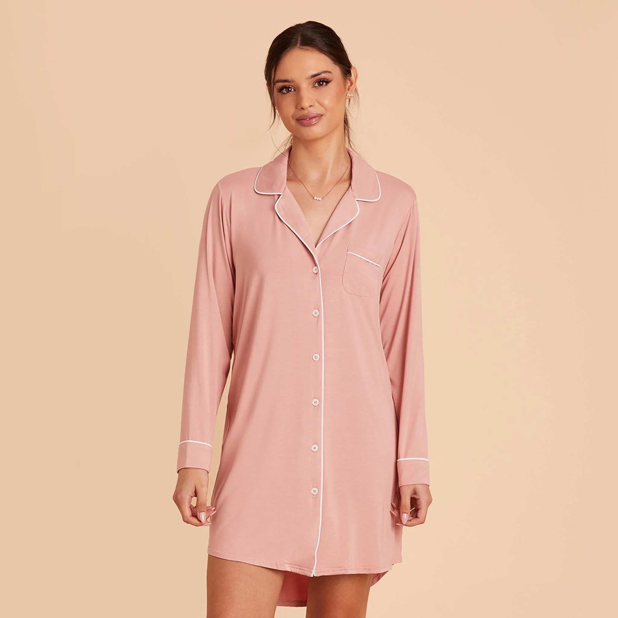 Kamryn Sleepshirt - Dusty Rose - Image 5