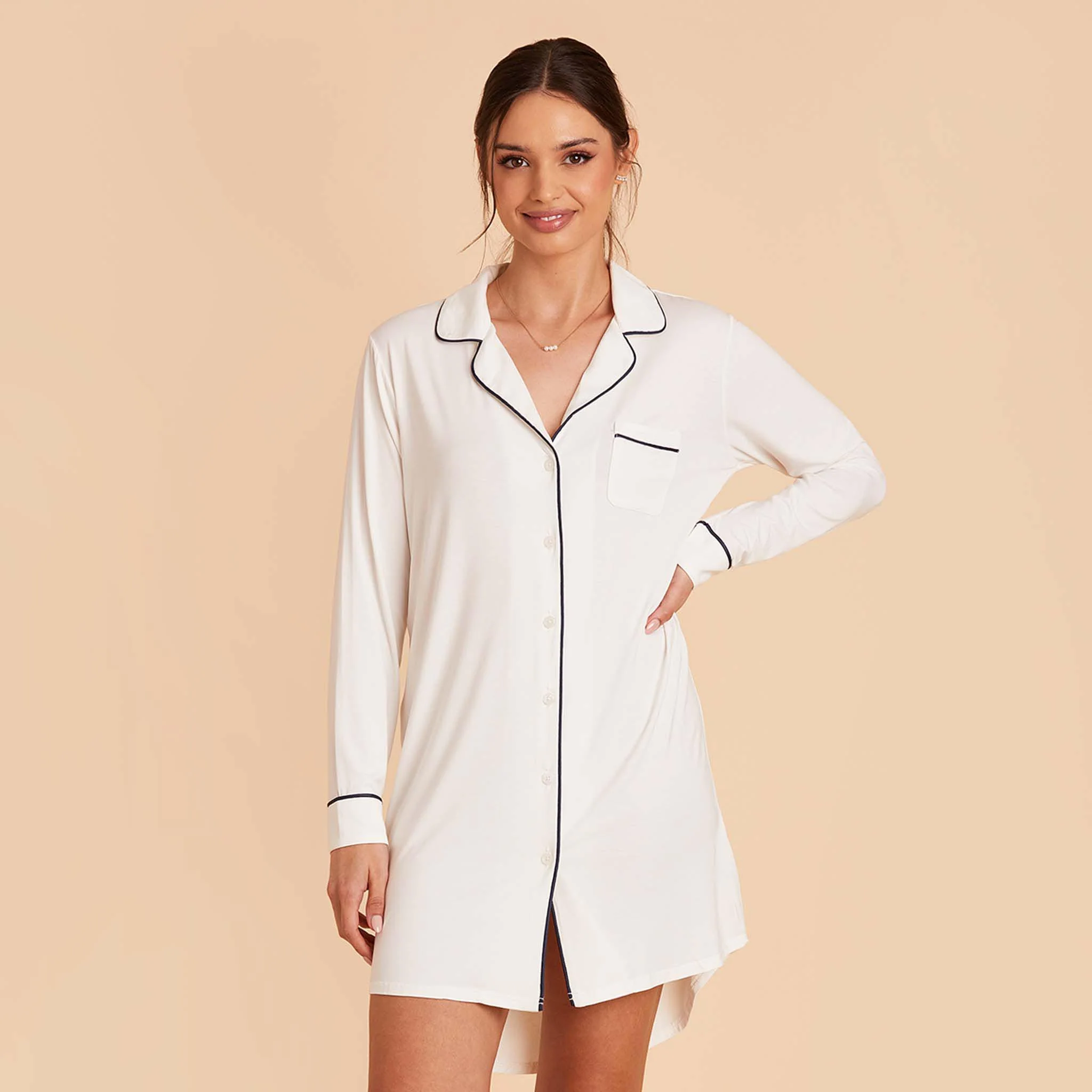 Kamryn Sleepshirt - White - Image 4