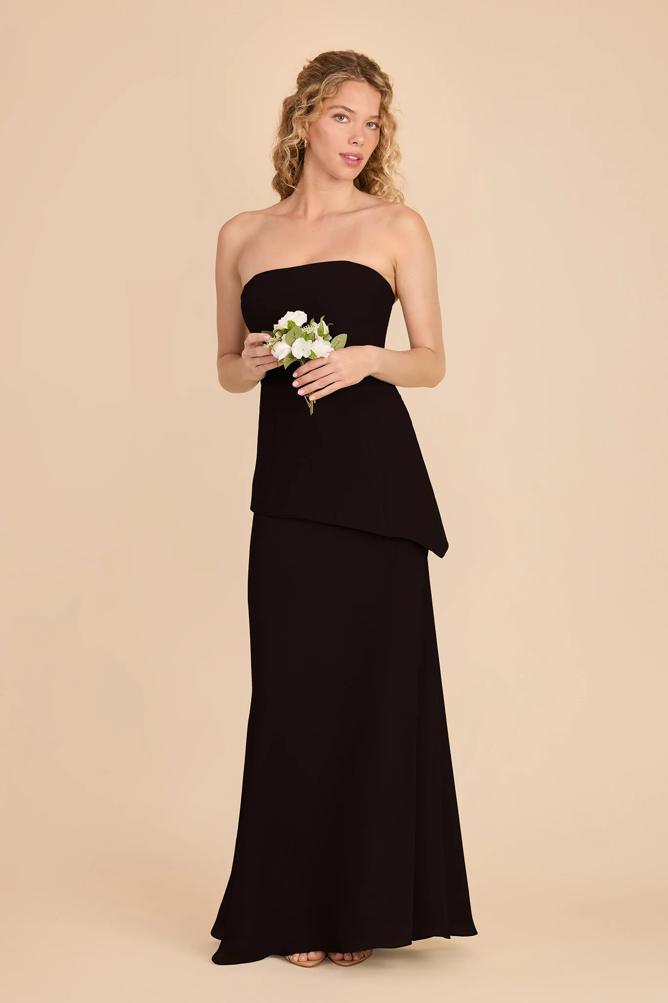 Kayla Chiffon Dress - Black - Image 2