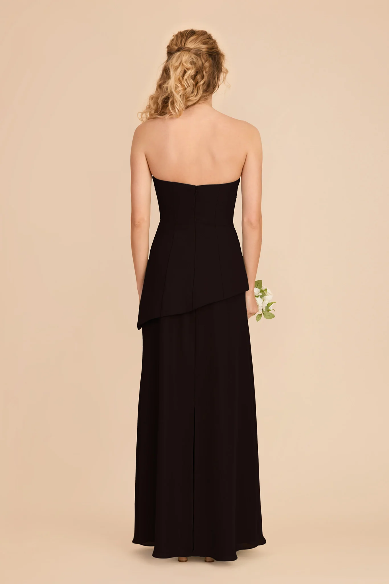 Kayla Chiffon Dress - Black - Image 4