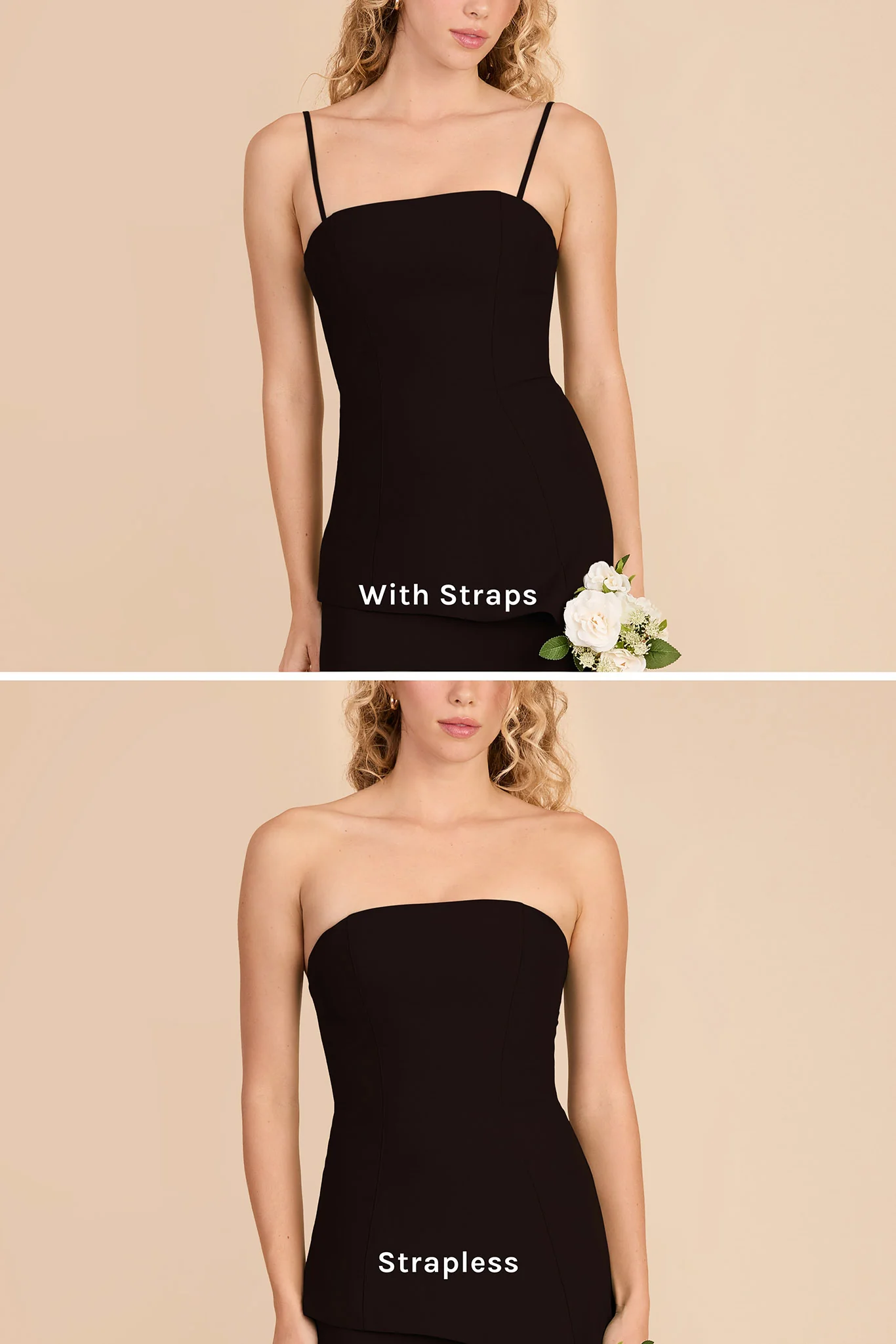 Kayla Chiffon Dress - Black - Image 5