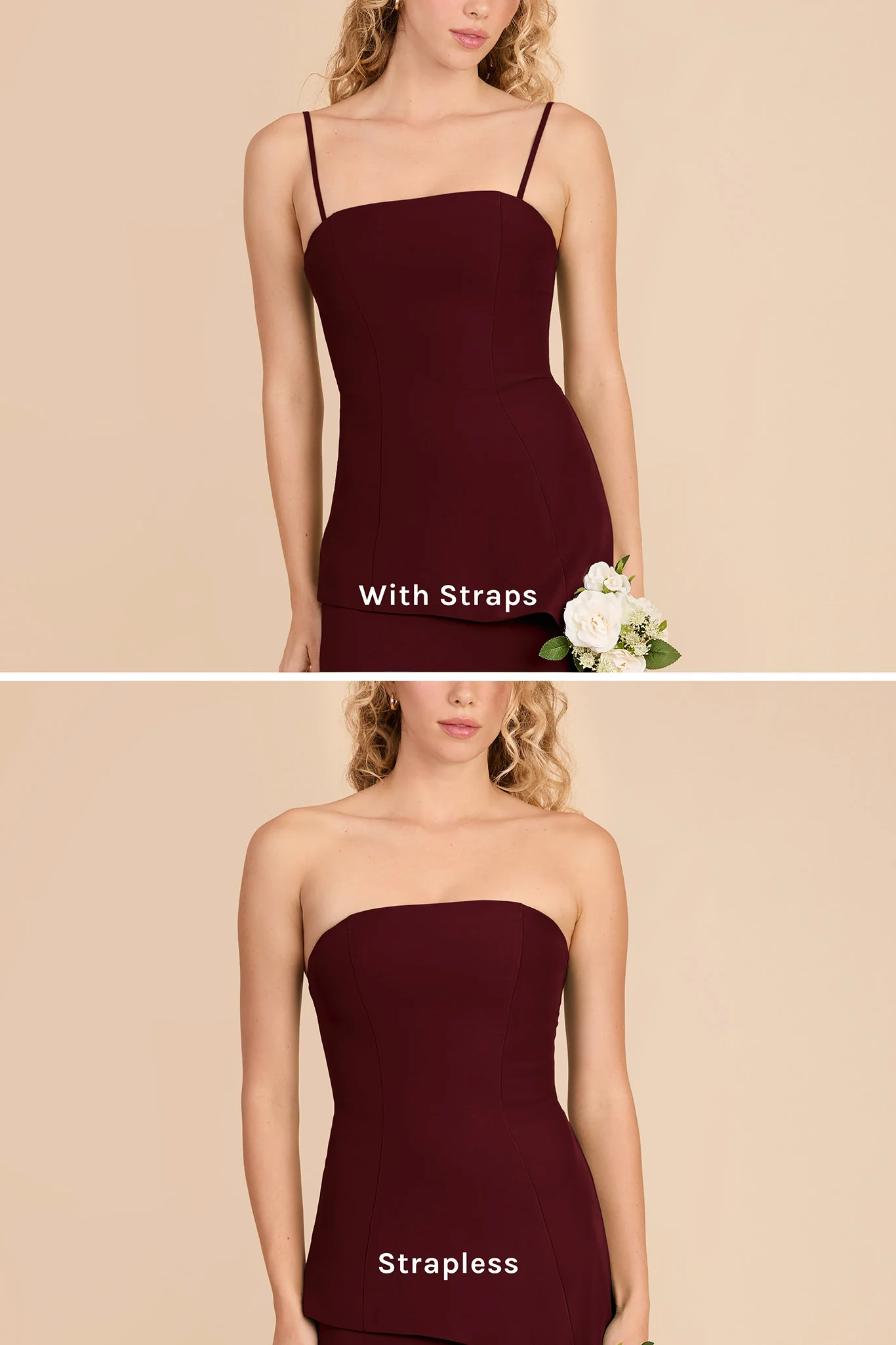 Kayla Chiffon Dress - Cabernet - Image 5