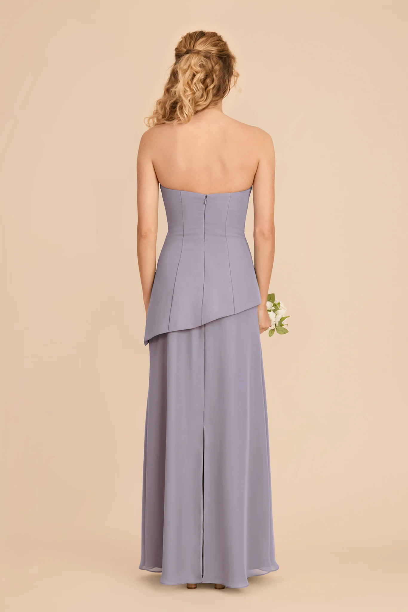 Kayla Chiffon Dress - Dusty Lilac - Image 4