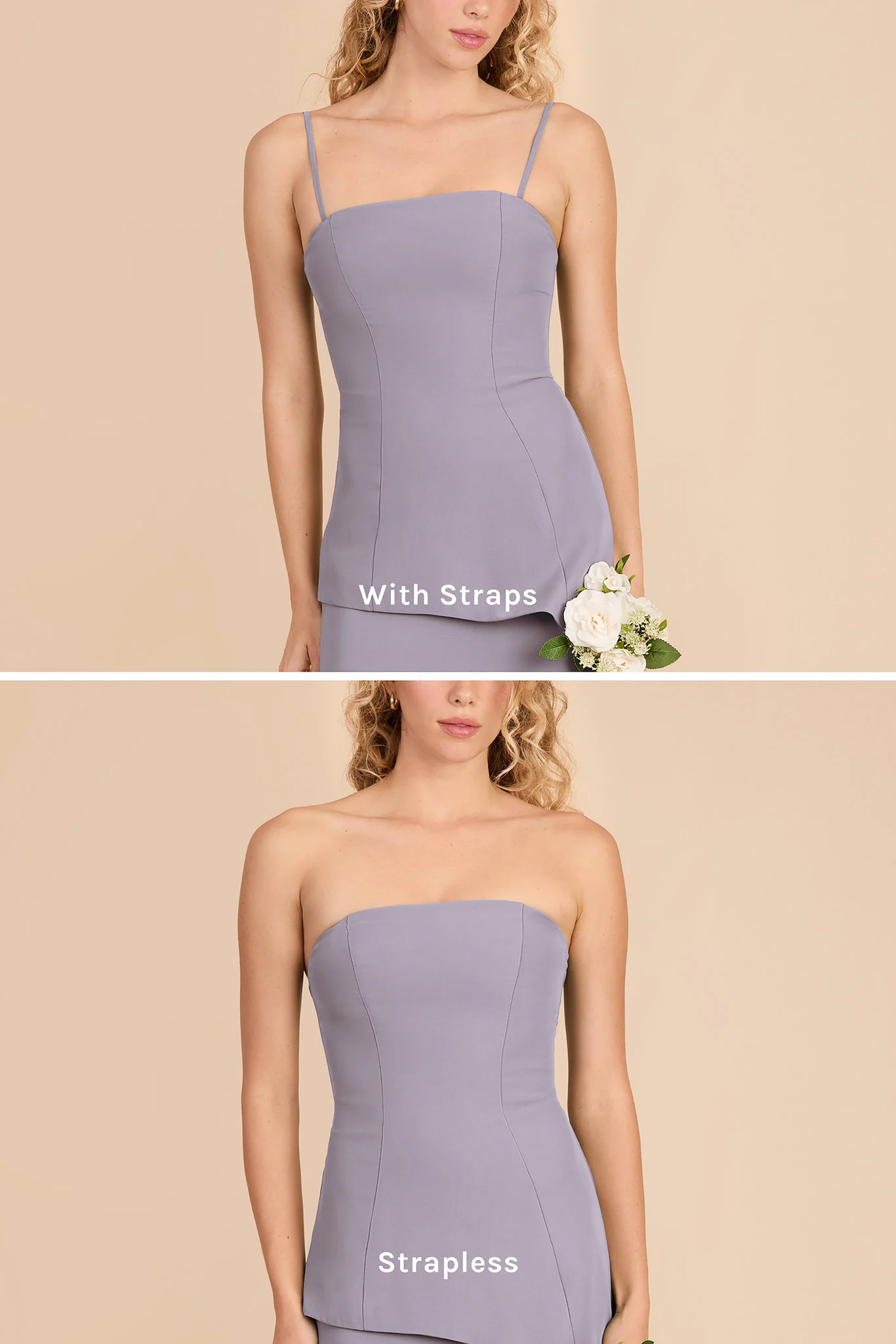 Kayla Chiffon Dress - Dusty Lilac - Image 5