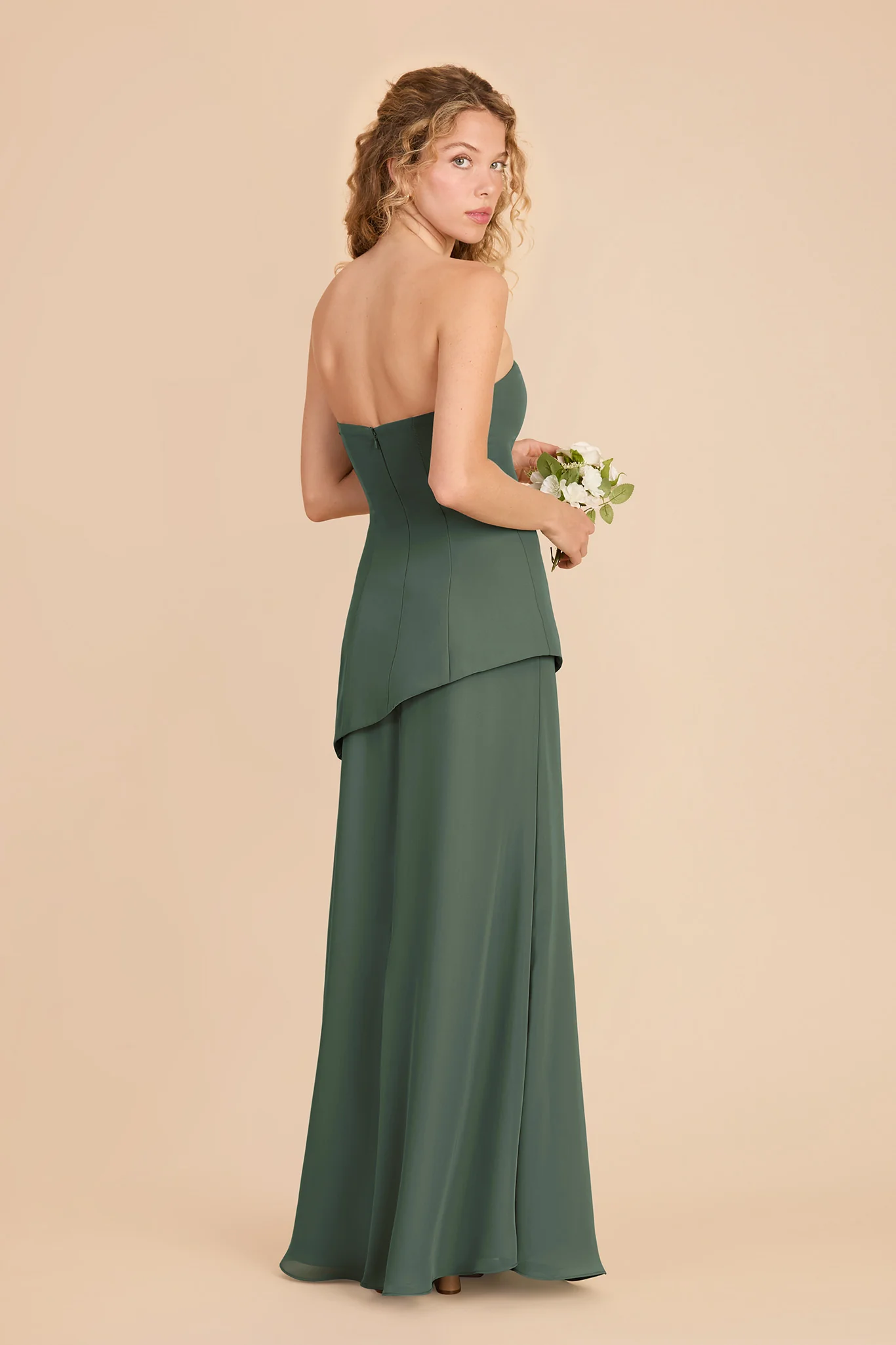 Kayla Chiffon Dress - Eucalyptus - Image 3