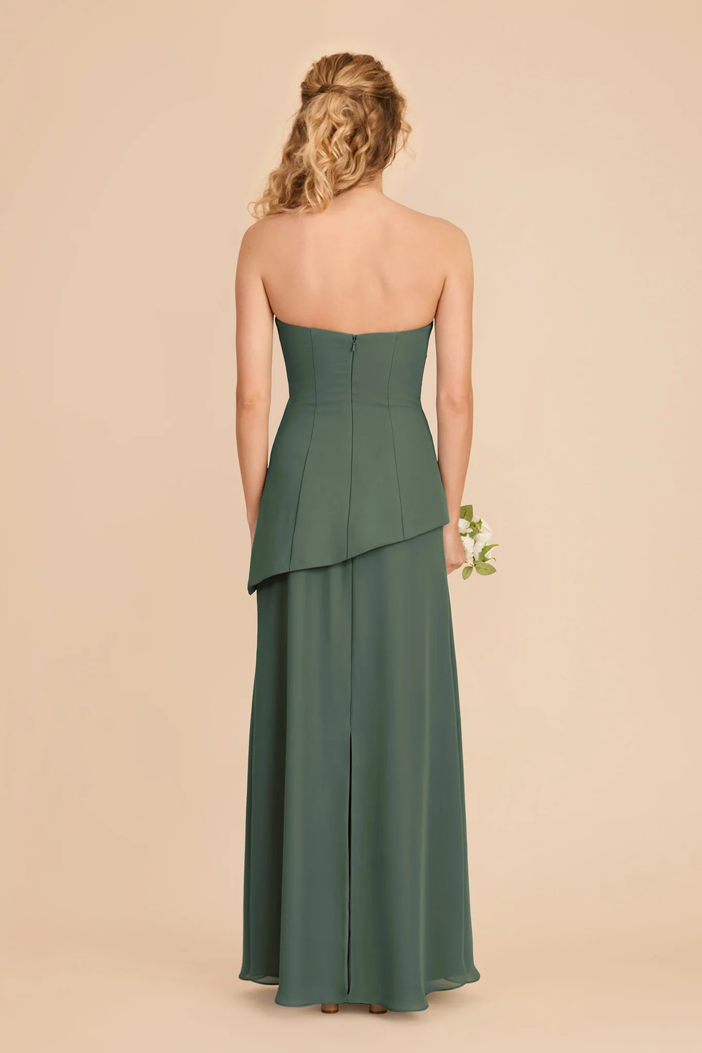 Kayla Chiffon Dress - Eucalyptus - Image 4