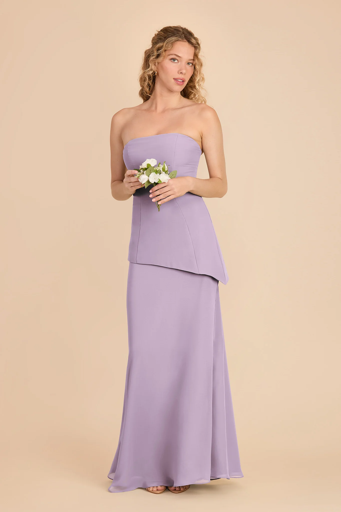 Kayla Chiffon Dress - Lavender - Image 2