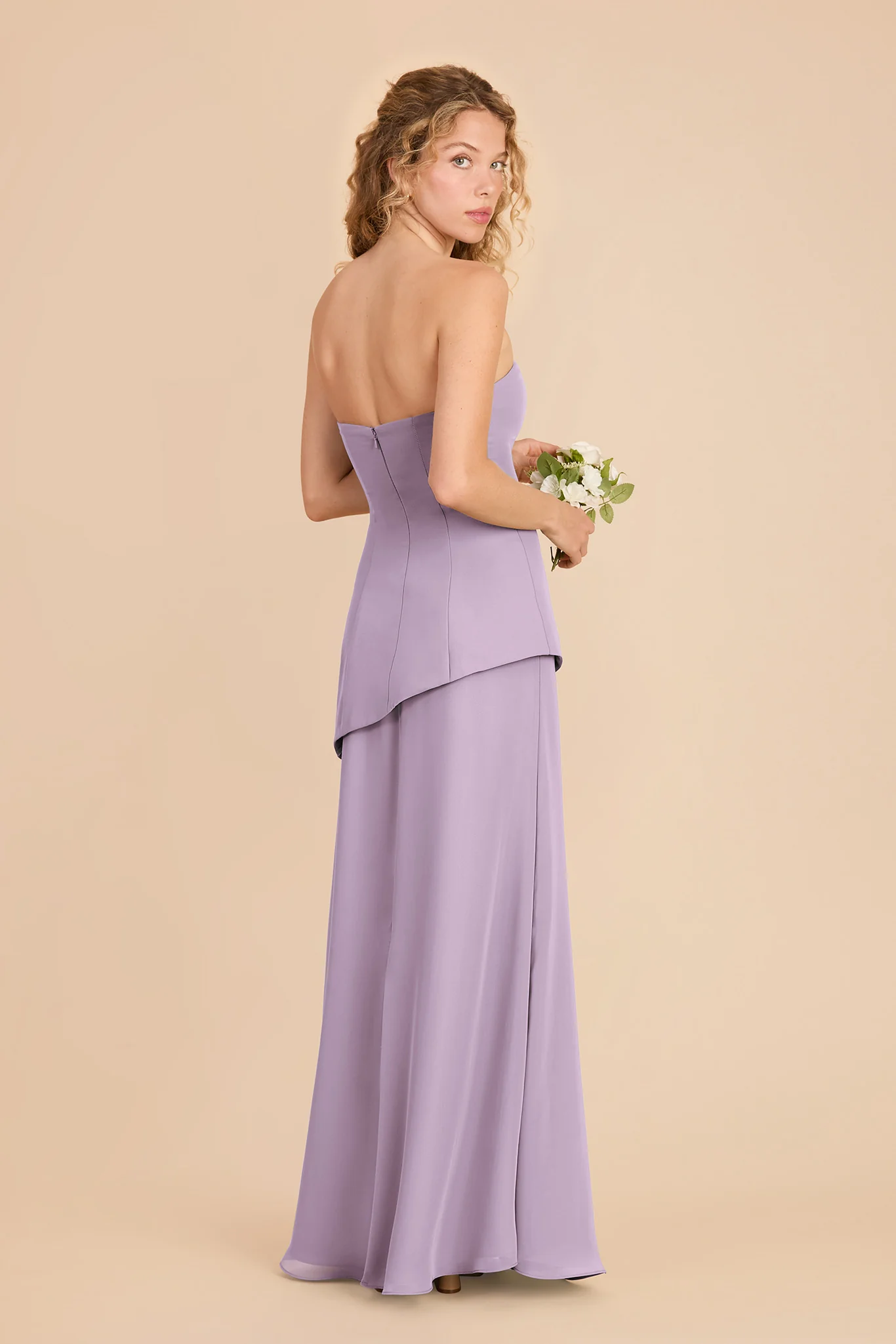 Kayla Chiffon Dress - Lavender - Image 3