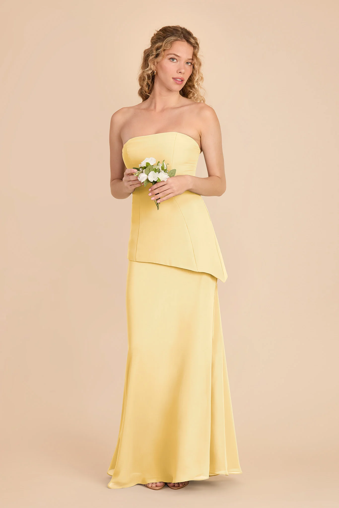 Kayla Chiffon Dress - Lemon Sorbet - Image 2