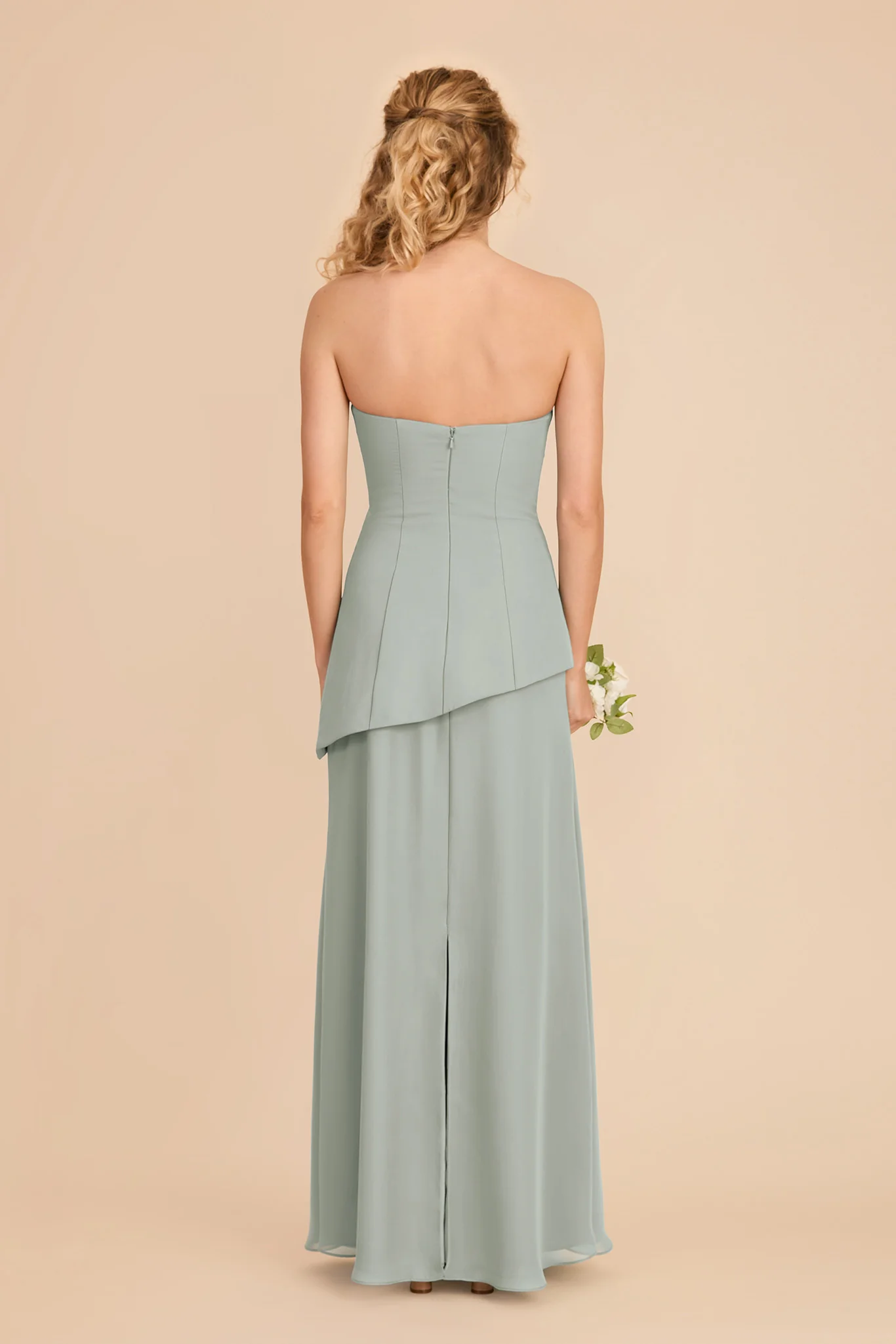 Kayla Chiffon Dress - Sage - Image 4