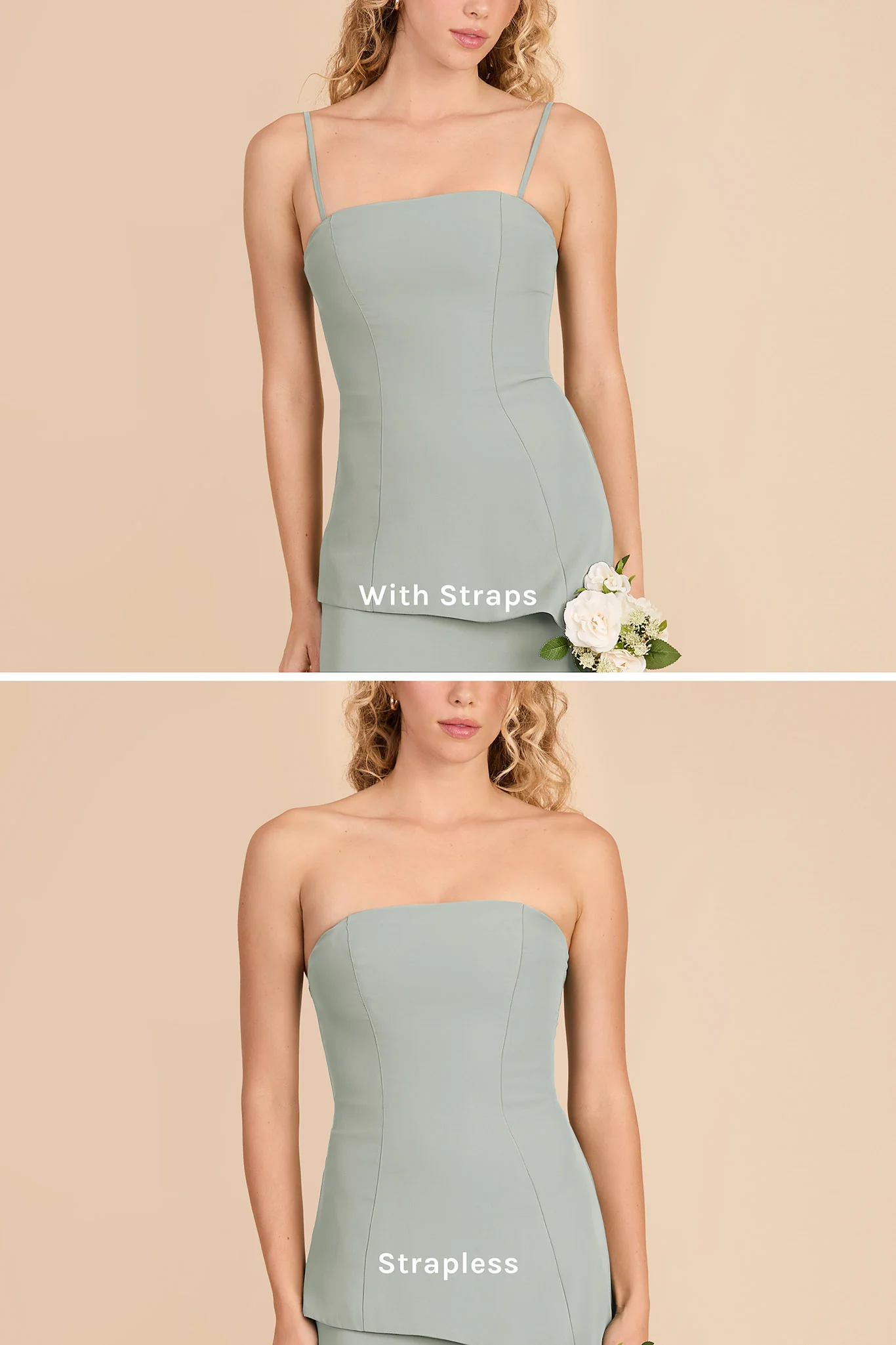 Kayla Chiffon Dress - Sage - Image 5