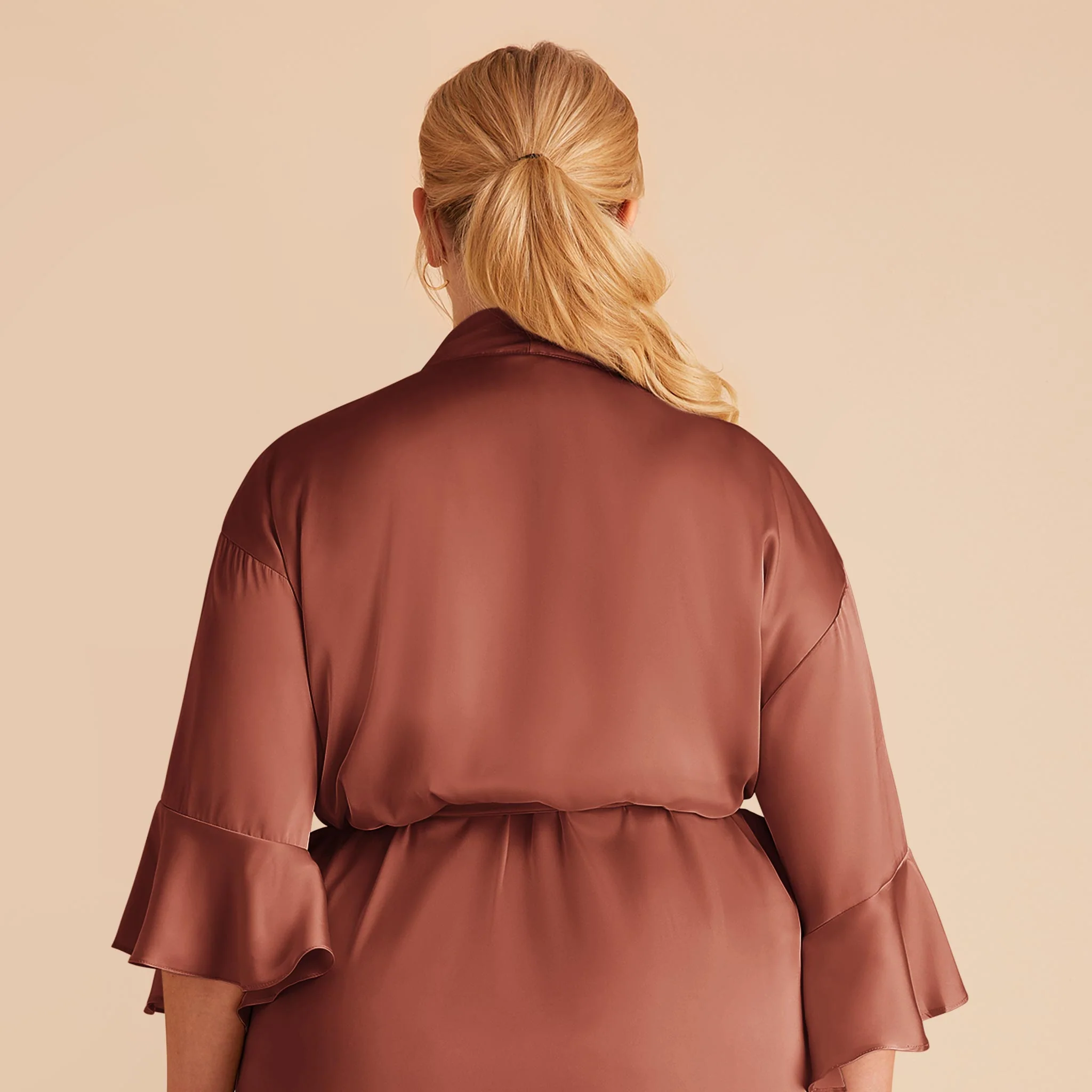 Kenny Matte Satin Robe - Desert Rose - Image 16