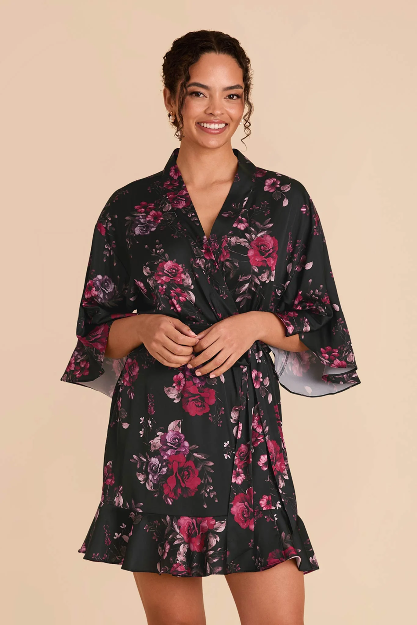 Kenny Robe - Black Fleurs Damour - Image 2