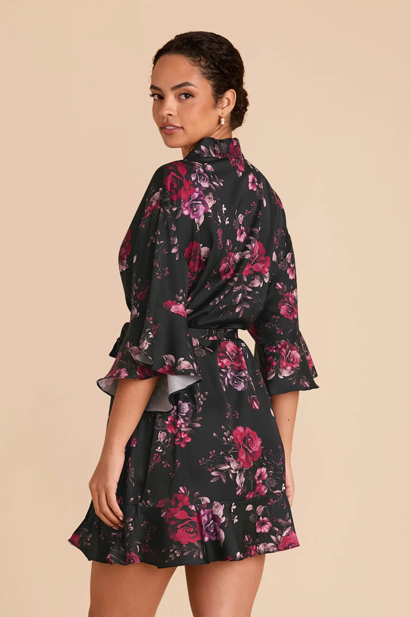 Kenny Robe - Black Fleurs Damour - Image 5
