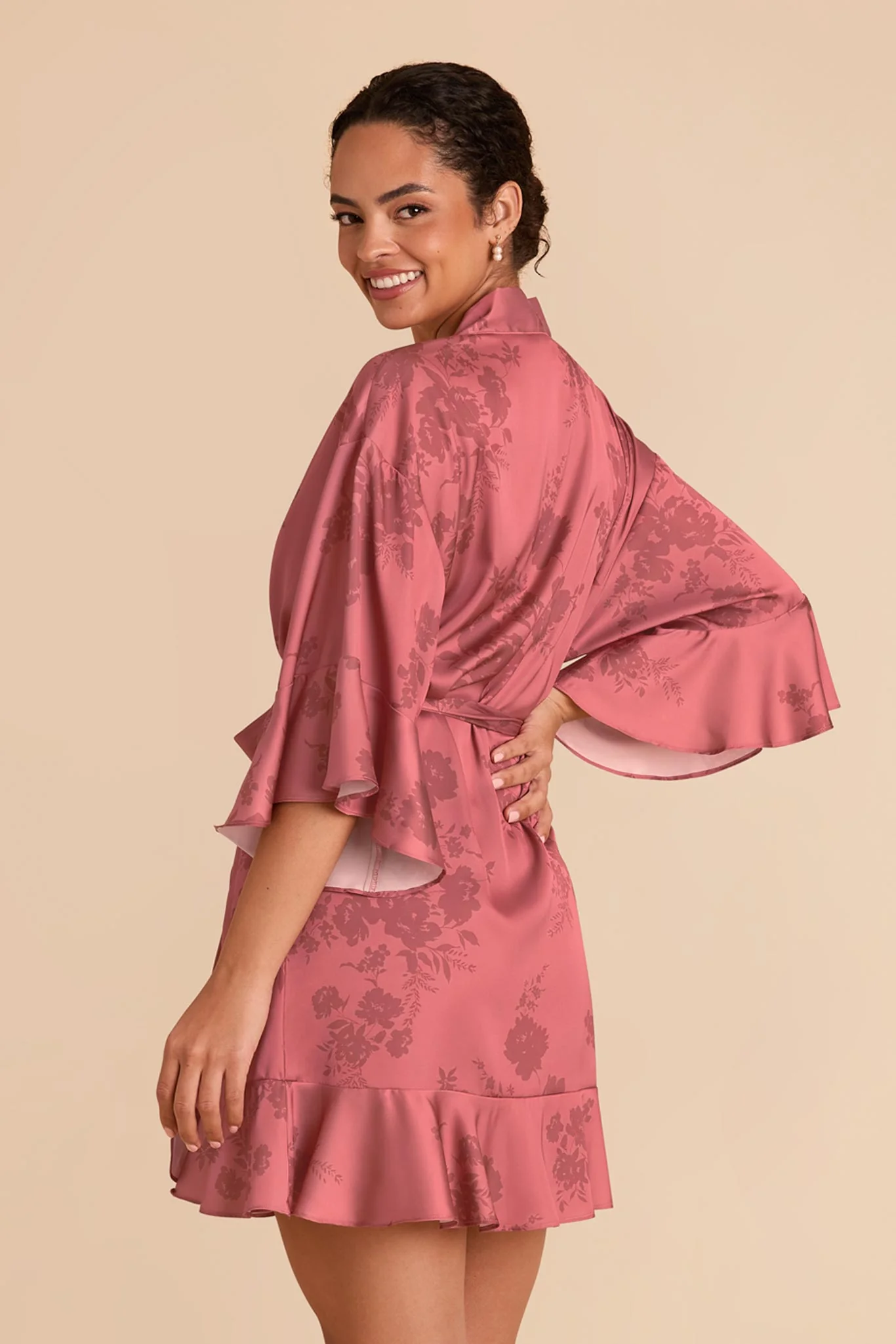 Kenny Robe - Wild Rose Whimsical Blooms - Image 4
