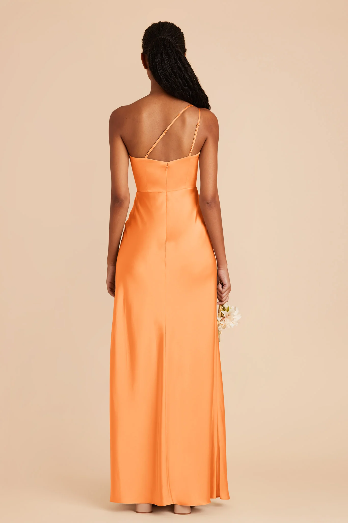 Kensie Matte Satin Dress - Apricot - Image 5